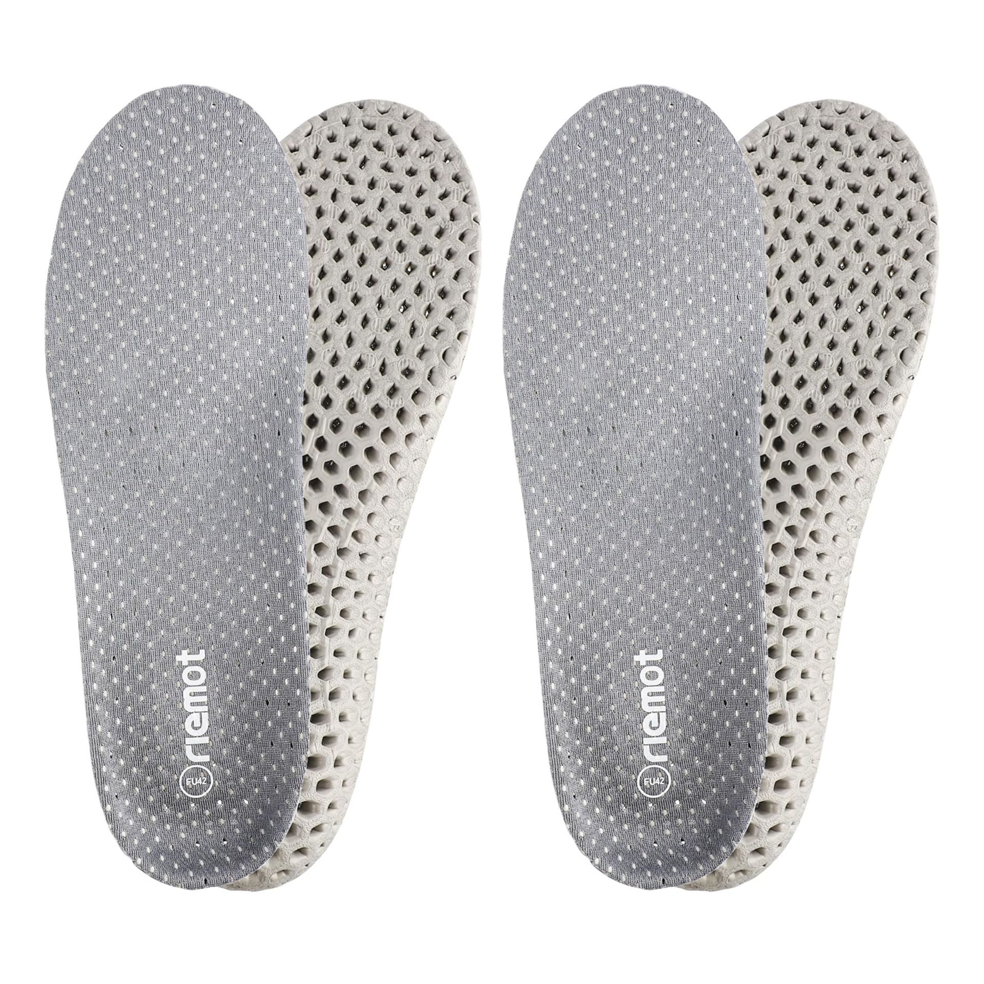 2 Pairs Arch Support Insoles for Men & Women - Breathable Shock Absorption Inserts for Running, Hiking, Walking - Size 8UK/41EU