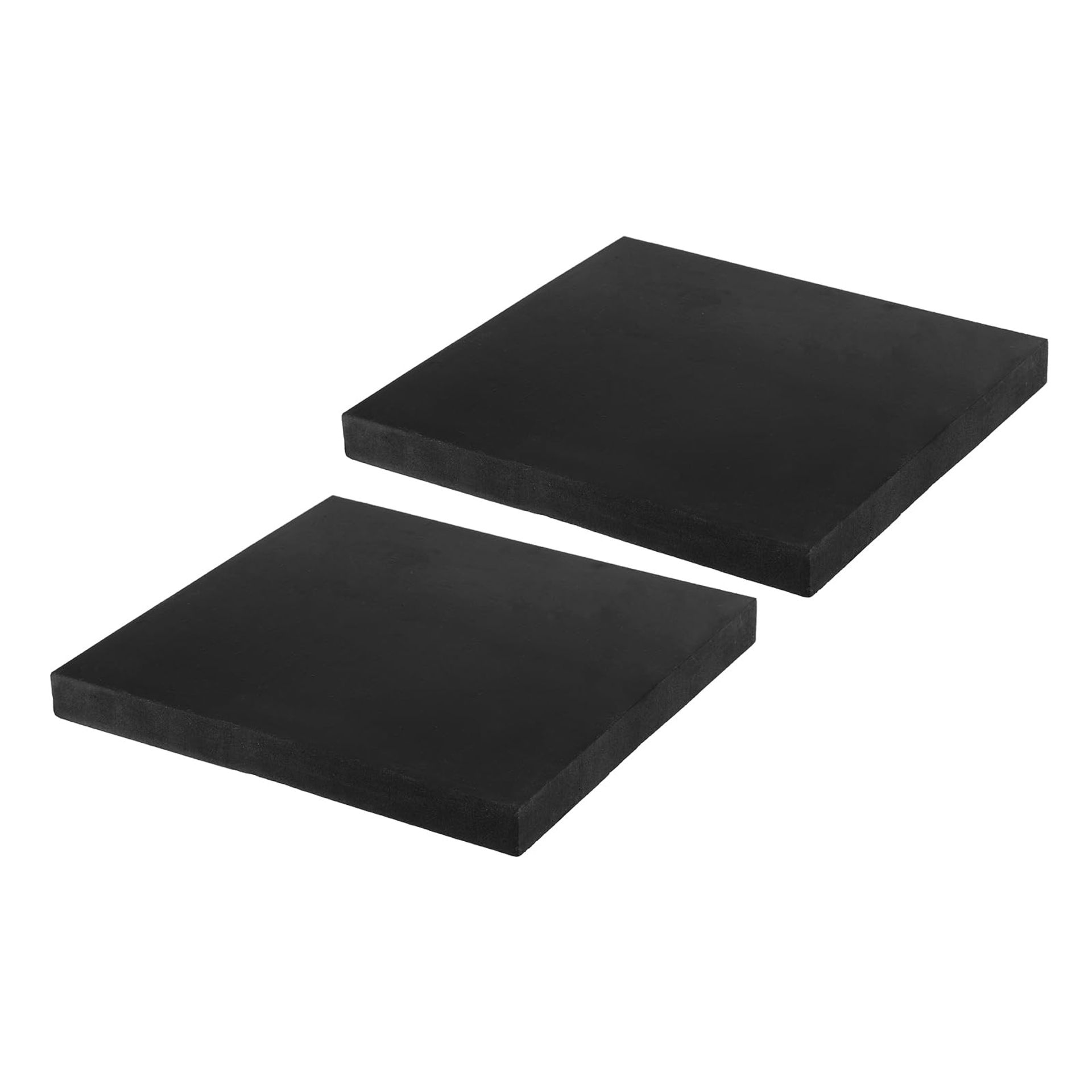 Rubber Anti-Vibration Pads 2 Pack for HVAC, Washer, Dryer, Air Compressor - Black 8" x 8" x 0.8"