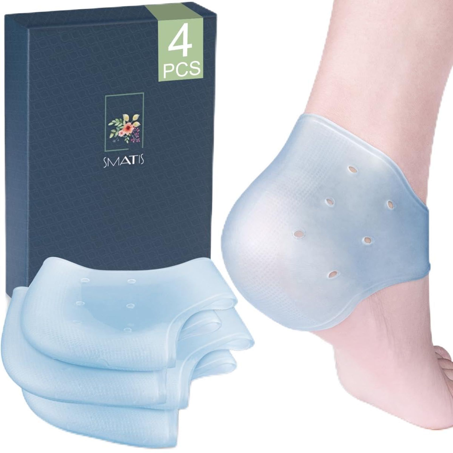 4PCS Heel Protector for Plantar Fasciitis - Relieve Heel Pain, Bone Spurs & Achilles Tendonitis