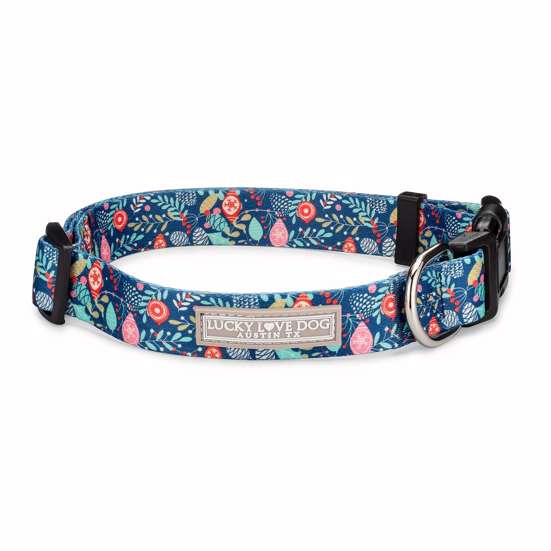 Floral Dog Collar for Small to Large Dogs | Stylish Blackbird Design | Supports Dog Rescue