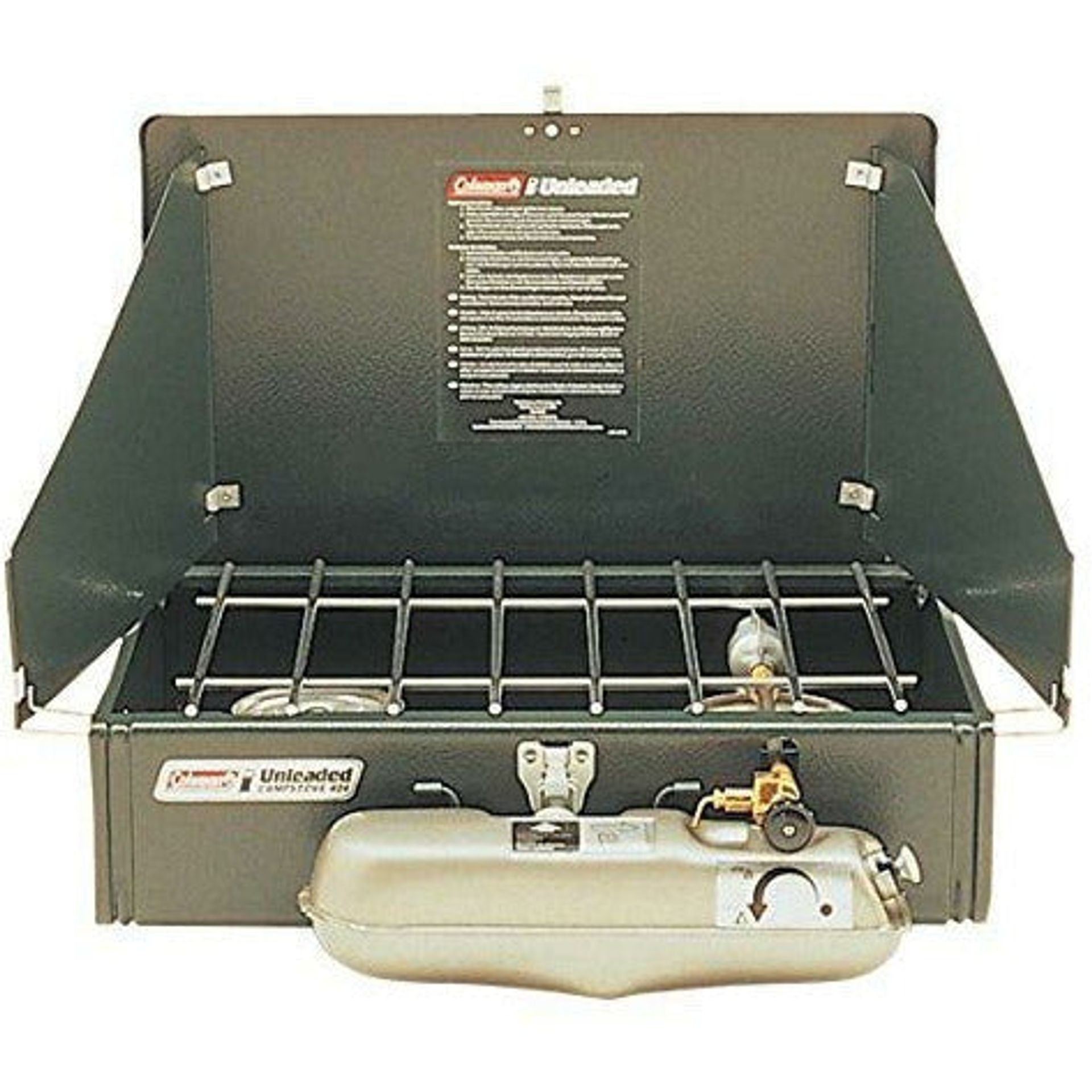 Coleman Unleaded Double Burner Fuel Stove - Green