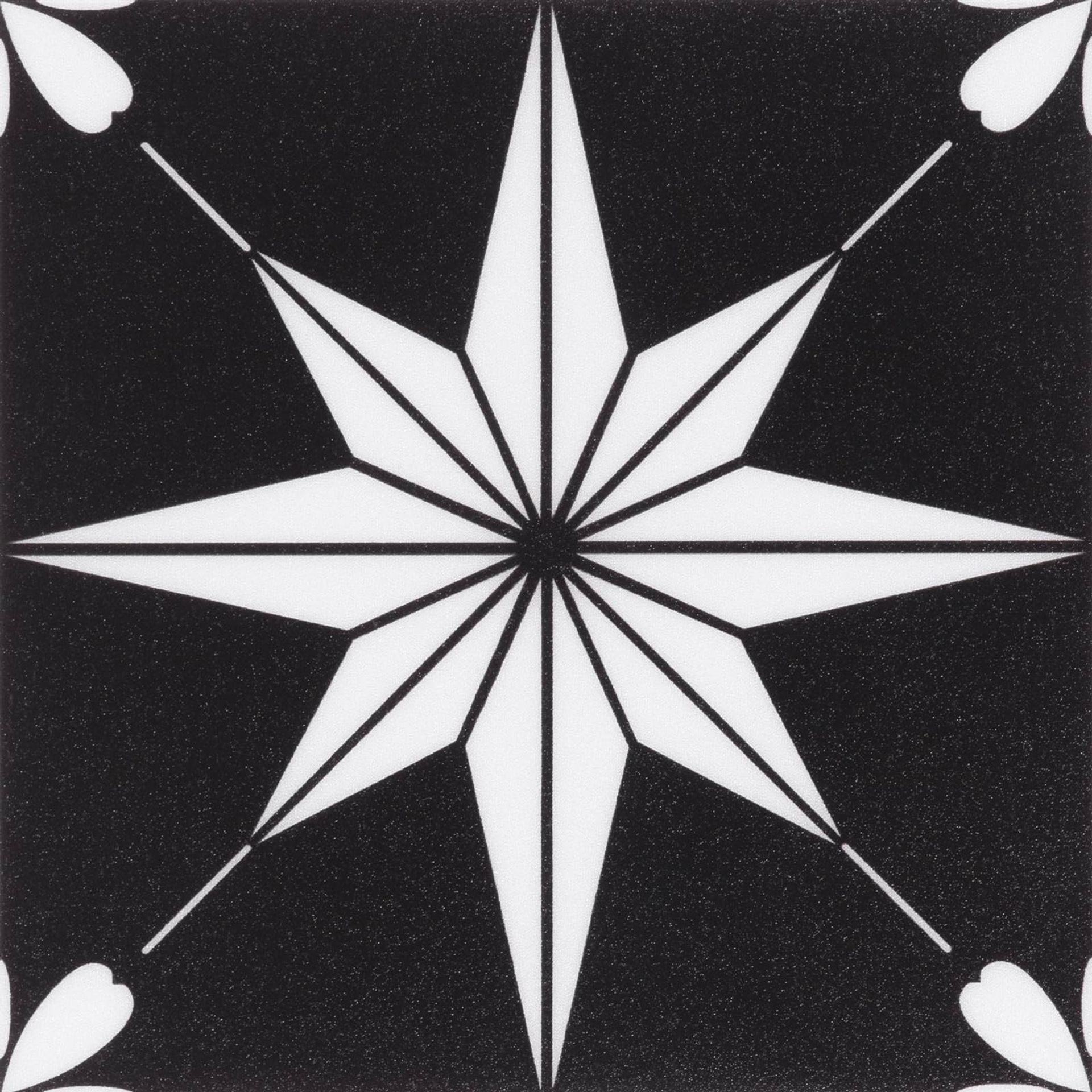 Peel and Stick Vinyl Floor Tiles Self Adhesive Waterproof for Kitchen, Bathroom and Living Room - Black 20Pcs