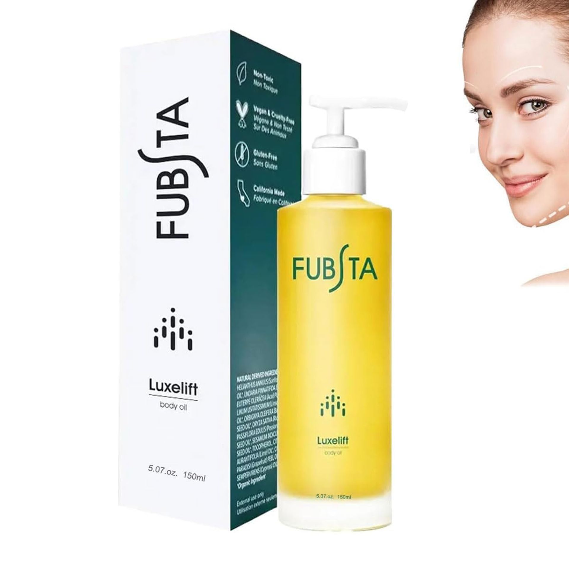 150ML Fubsta Skin Firming Oil,Fubsta SkinFirming Rejuvenating Oil,Fubsta Skin Firming Rejuvenating Serum,Fubsta Skin Firming Serum Moisturizes Skin (1Pcs)
