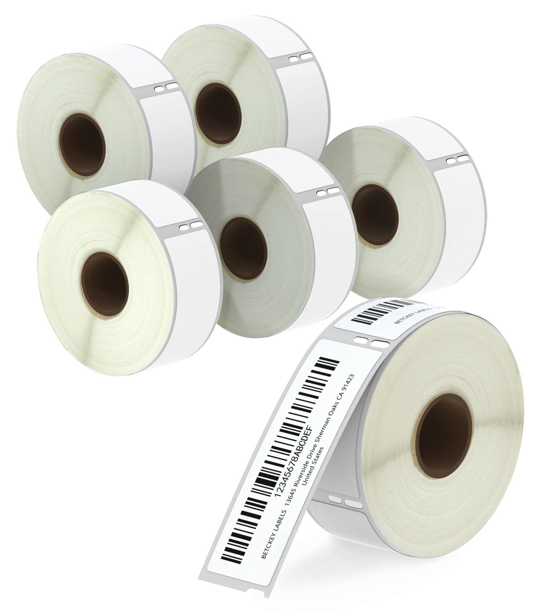 Removable Thermal Labels 28mm x 89mm, 2100 Adhesive Labels for DYMO LabelWriter 450, 4XL - 6 Rolls