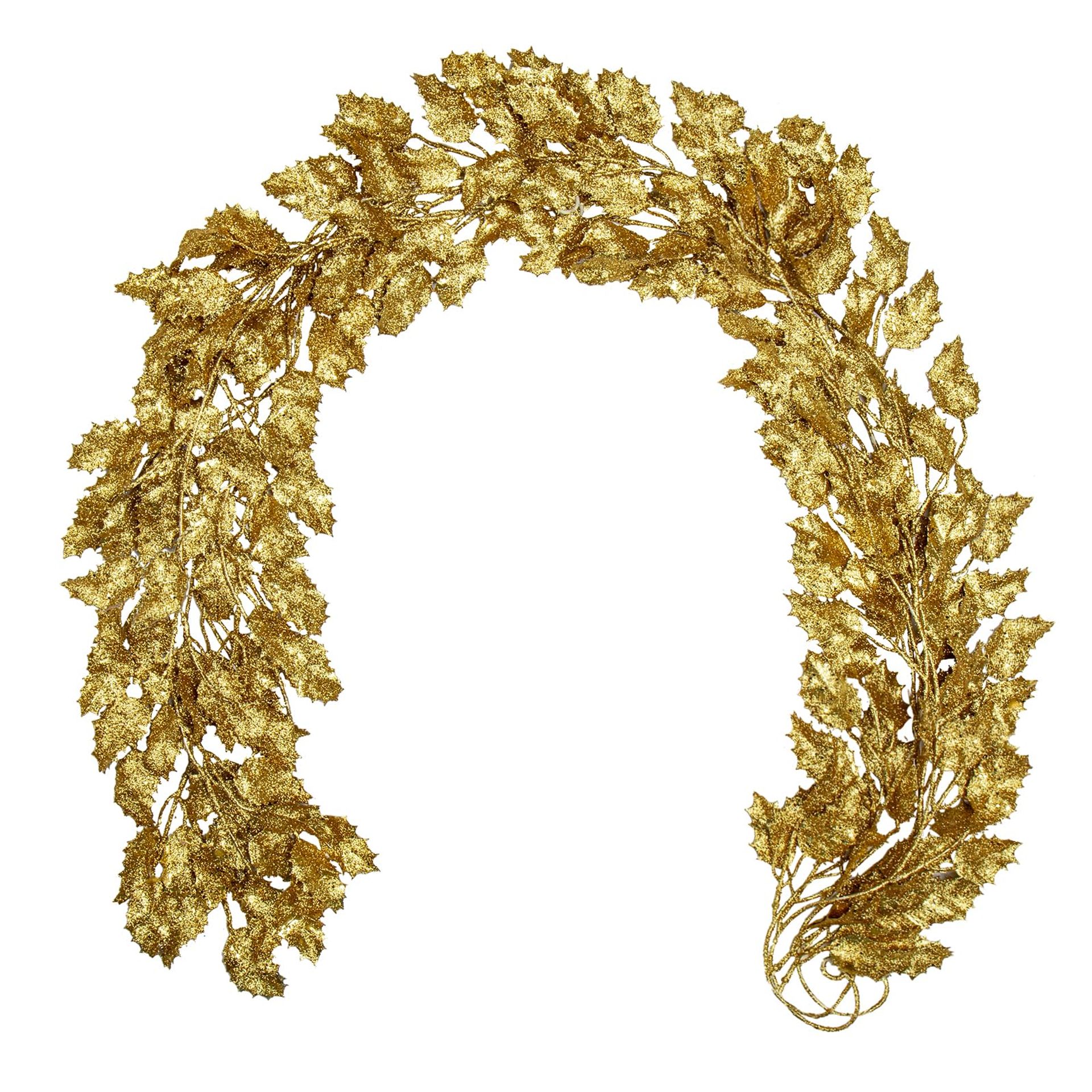 3PCS 6FT Glittery Xmas Garlands with Sequined Eucalyptus Leaves for Home & Holiday Decor
