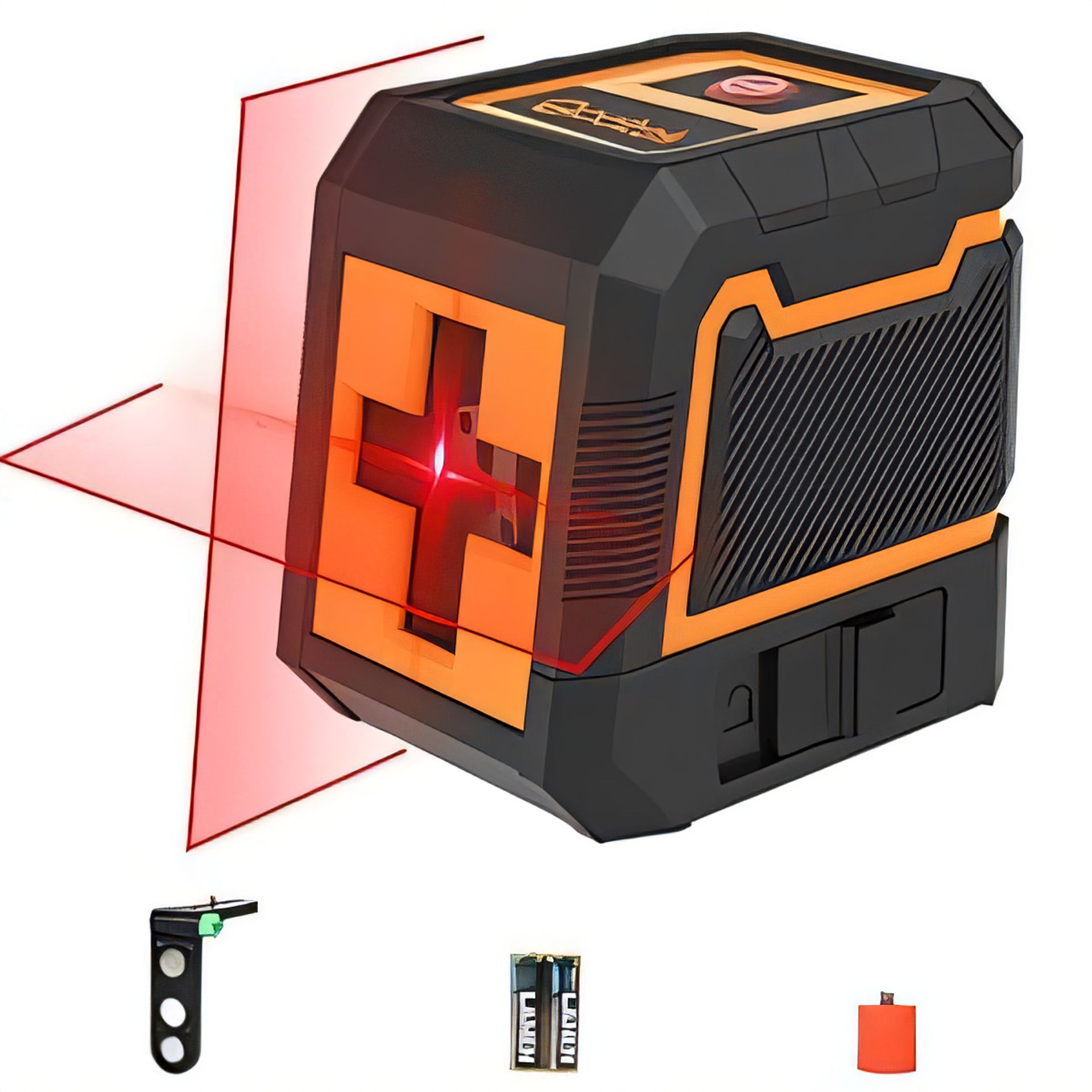 Self-Levelling Cross Line Laser Level with Magnetic Bracket 360° Rotation IP54 Indoor Outdoor - Red D1