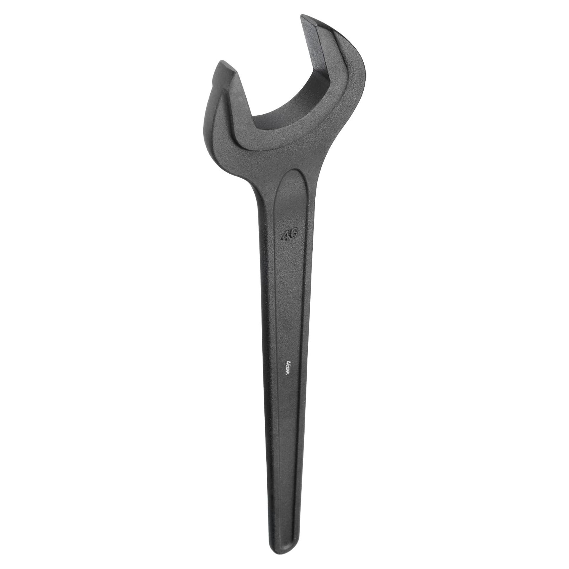Single Open End Spanner Wrench Heavy-Duty CR-V Steel for Automotive & DIY - Black 46mm