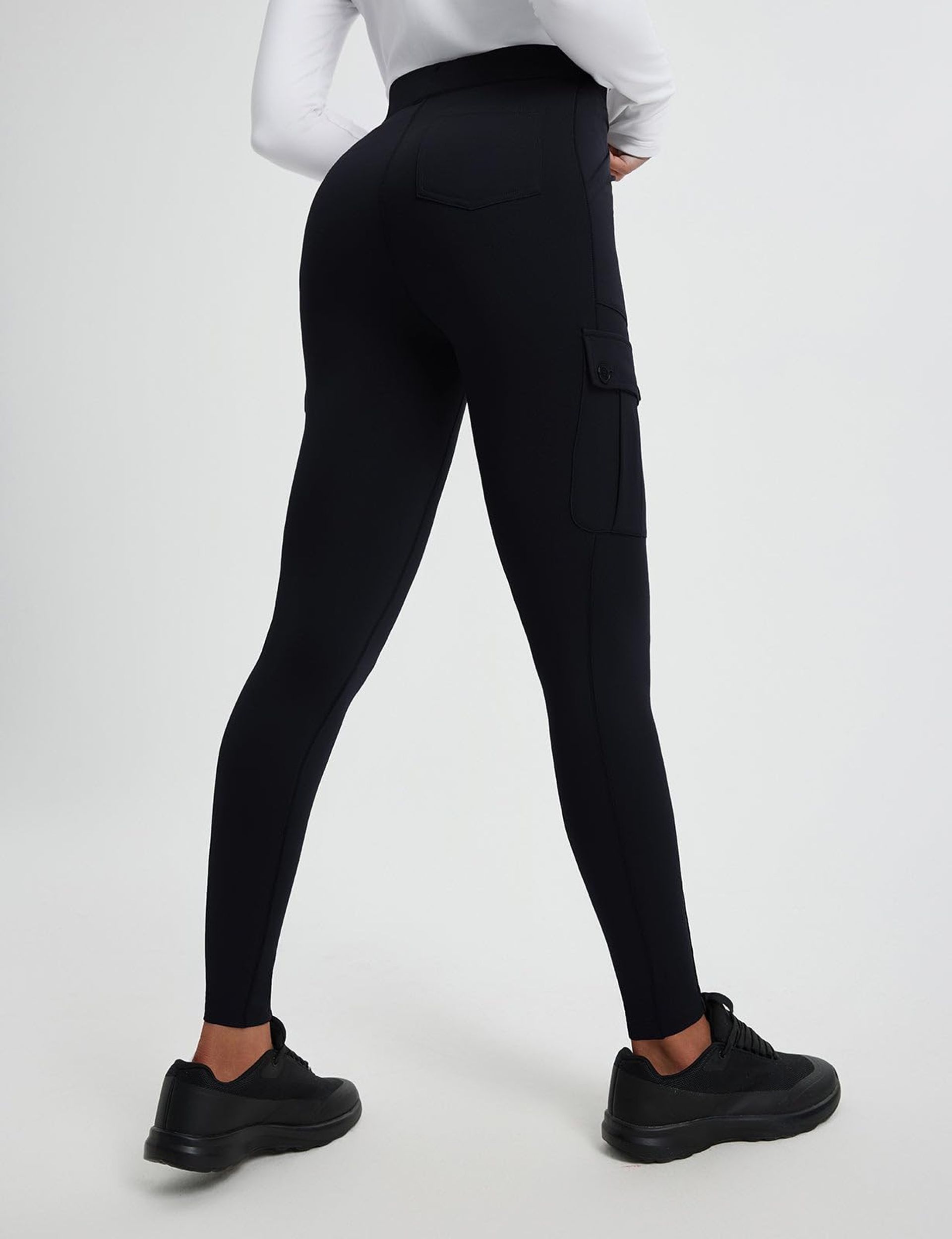 FUTURO FASHION Winterstijl, volledige lengte, zeer warme dikke zware katoenen legging (fleece binnenkant), maten 8-28 P28, Beige, 52