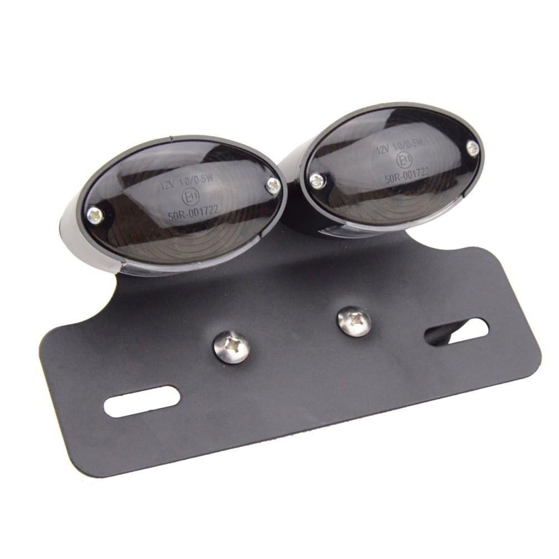 Universal 12V LED Motorcycle Brake & Tail Light Double Bulb Rear Fender Replacement for Scooter ATV UTV Kart - Green