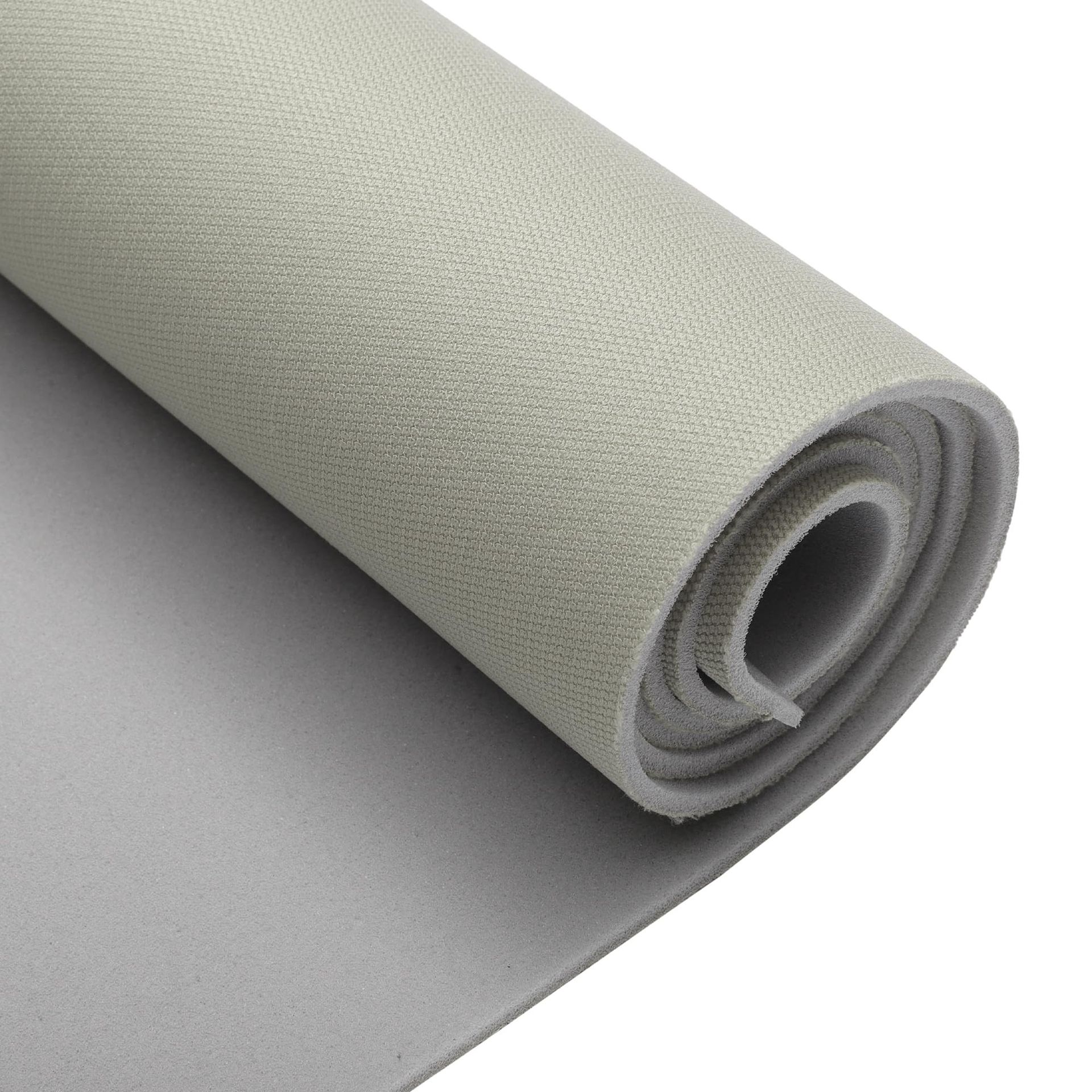Automotive Headliner Fabric Foam Backing DIY Roof Repair Material for Cars RVs SUVs - Light Grey 85" x 48"