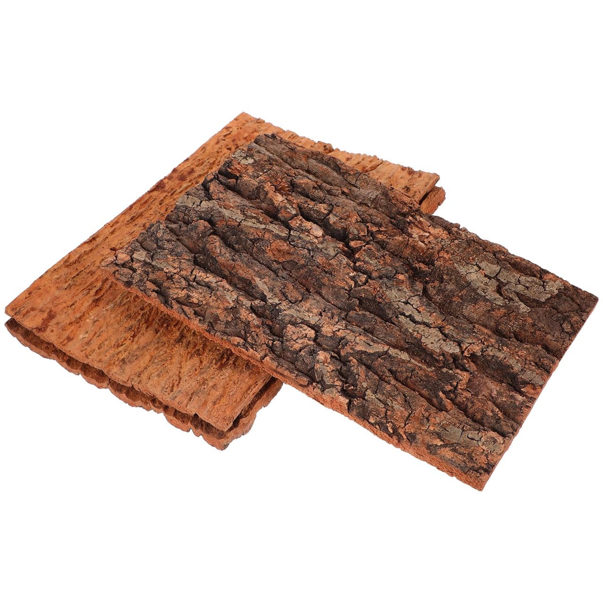 Reptile Terrarium Cork Bark Background 3D Habitat Wall Decor Set of 6 - As Shown 30x20x2cm