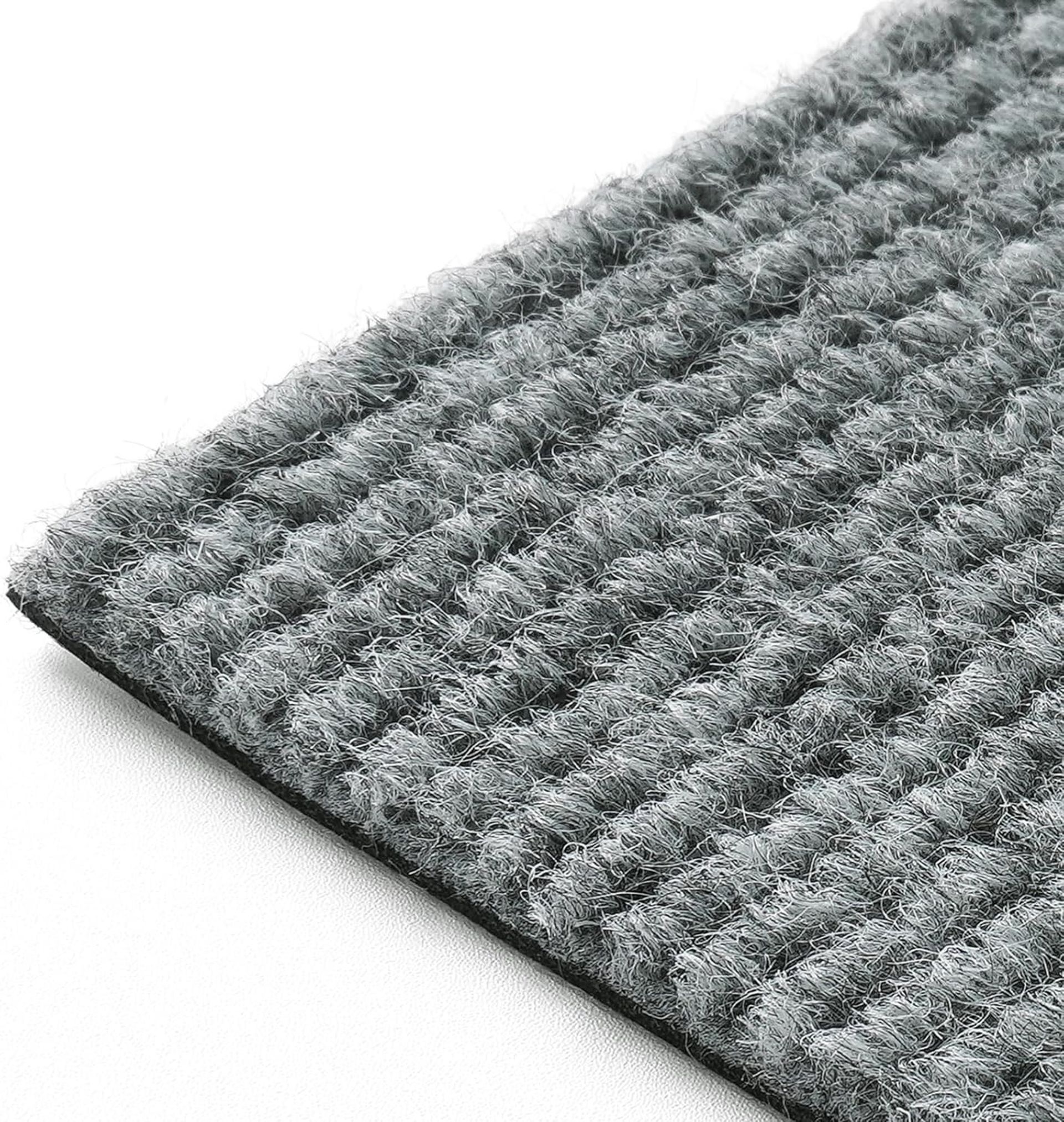 Self Adhesive Carpet Tiles 30 Pcs Peel and Stick Non Slip Flooring for Home and Office - Light Grey 30x30CM