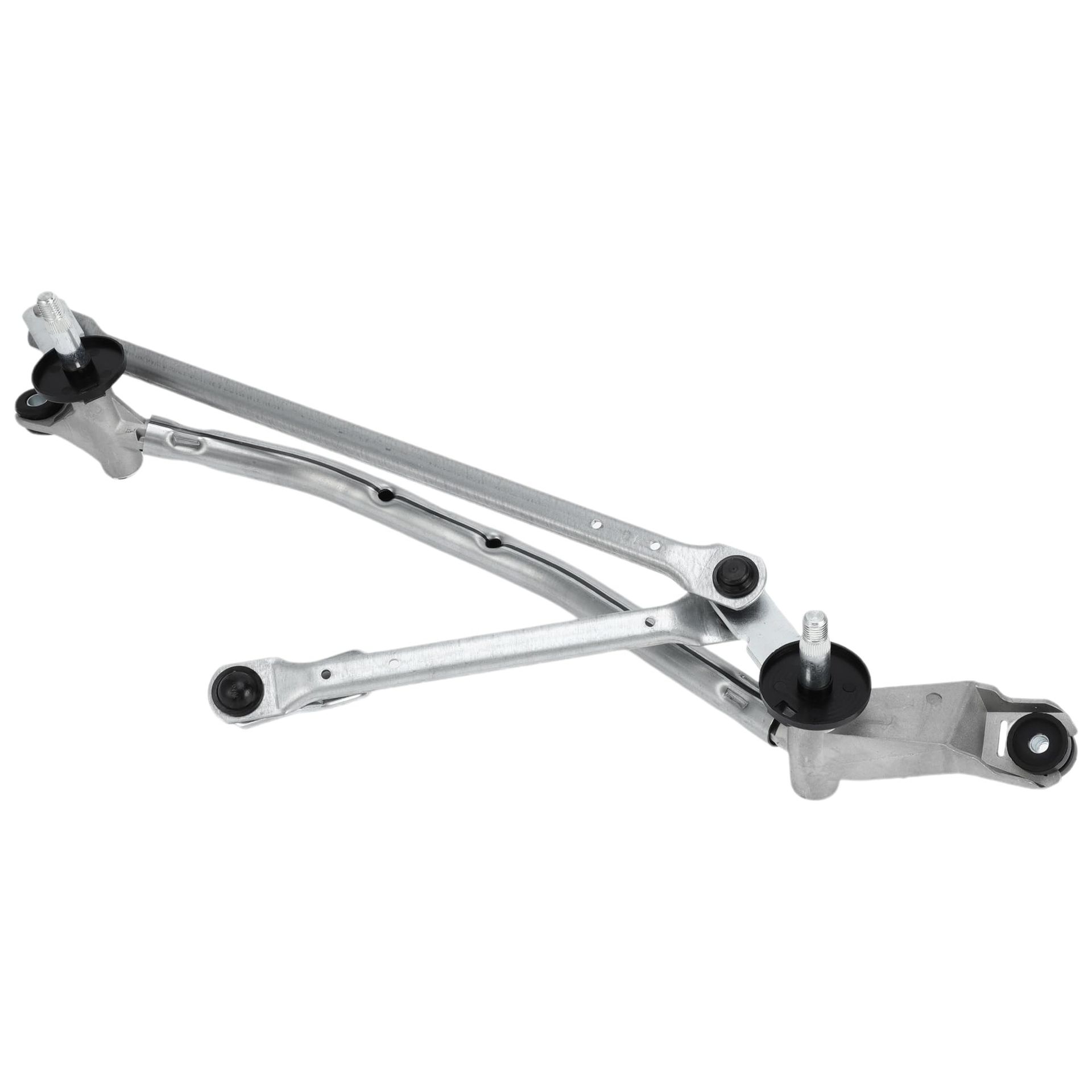 Front Transmission Windshield Wiper Linkage Lever for Nissan Qashqai 2007-2013, Replacement Wiper Assembly Arm - Silver Tone 53.3x13x6.5cm