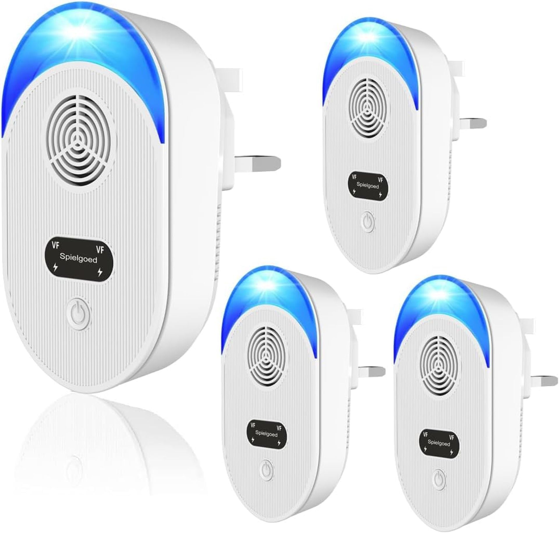 Ultrasonic Pest Repeller Plug In Electronic Pest Control for Mice, Rats, Insects, Cockroaches and Spiders, Safe for Pets and Humans - White Standard