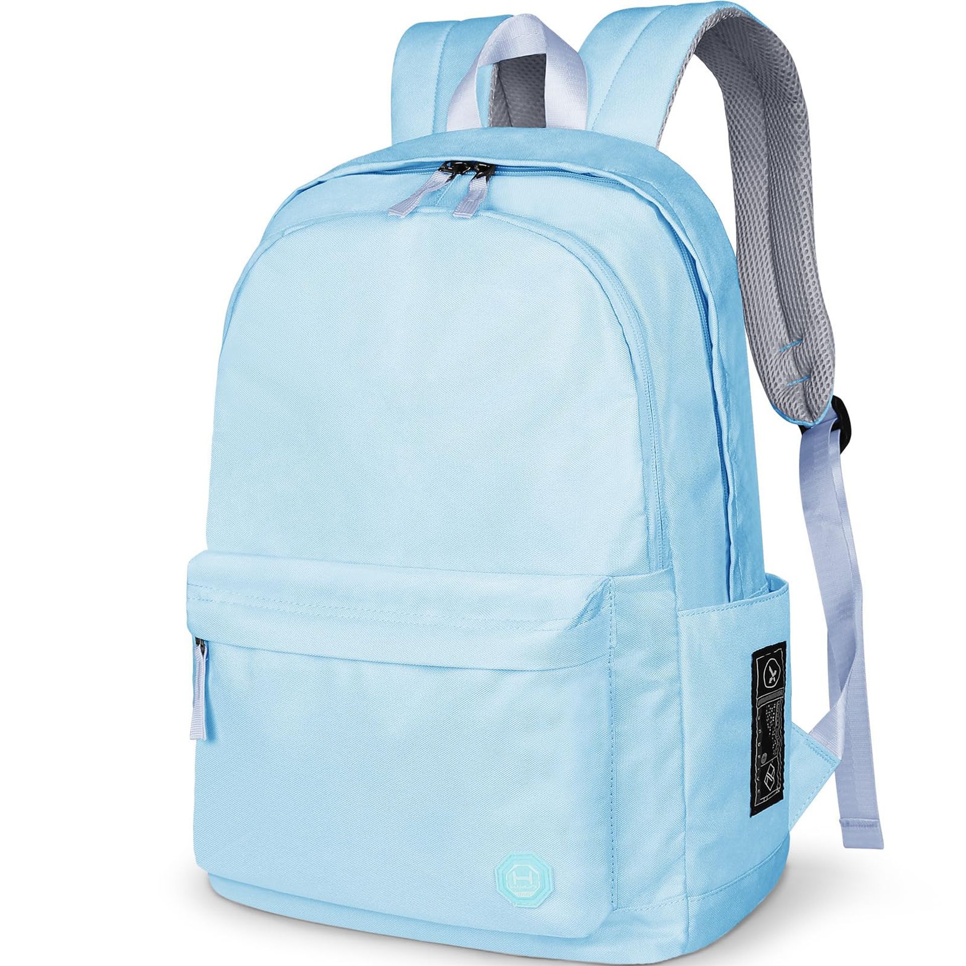Unisex School Backpack Lightweight College Rucksack fits 15.6 Inch Laptop for Work, Travel & Daily Use - Blue One Size