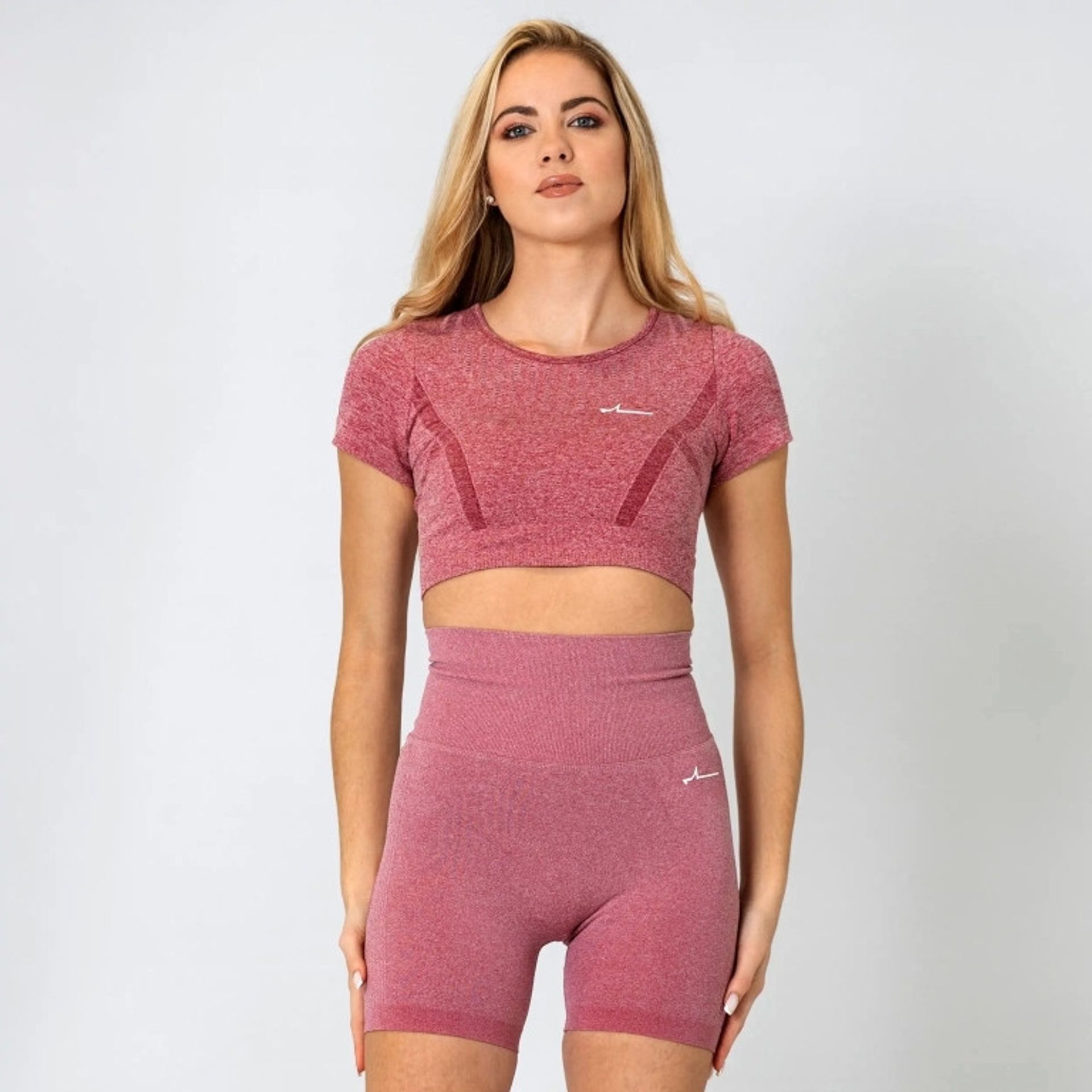 Forza Naadloze Crop Top - Flamingo Pink - Medium