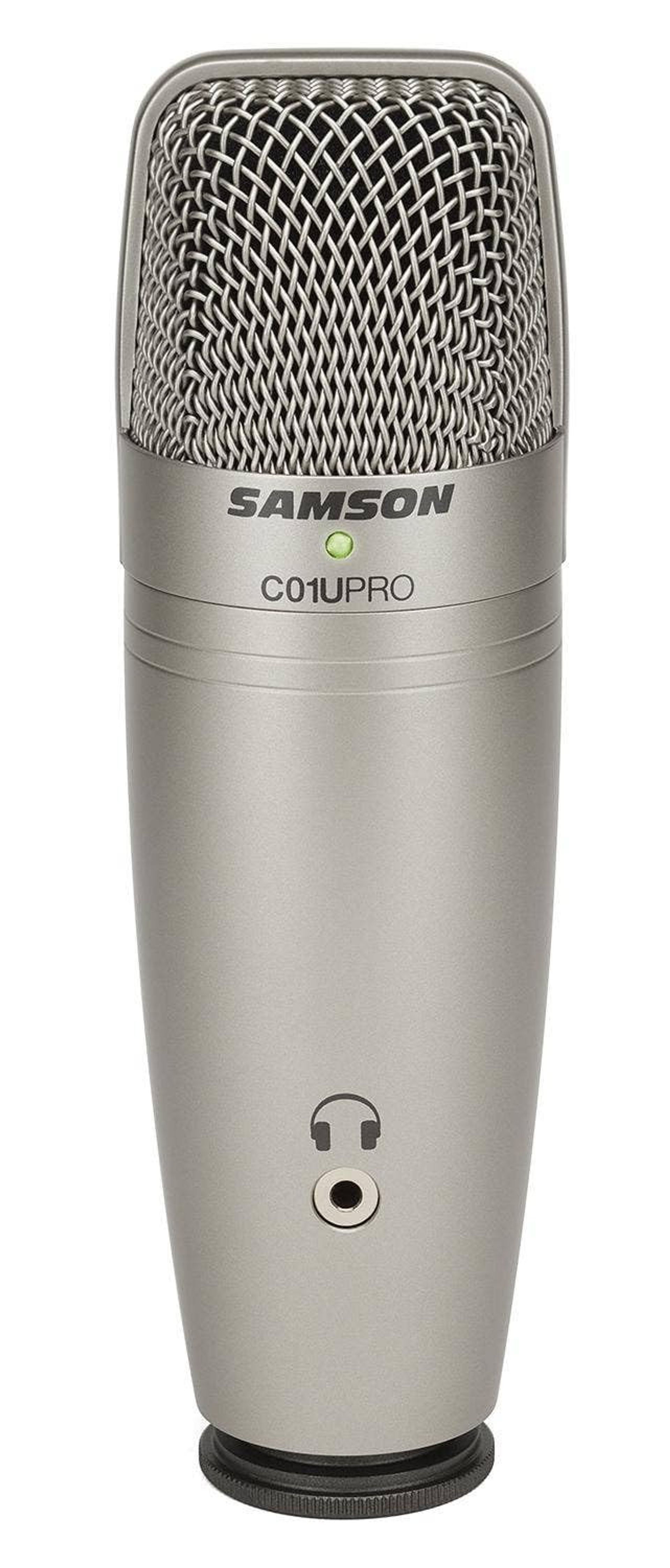 USB Studio Condenser Microphone with Headphone Output for Zero-Latency Monitoring, Ideal for Recording, Streaming & Podcasting - Silver - Student Essentials