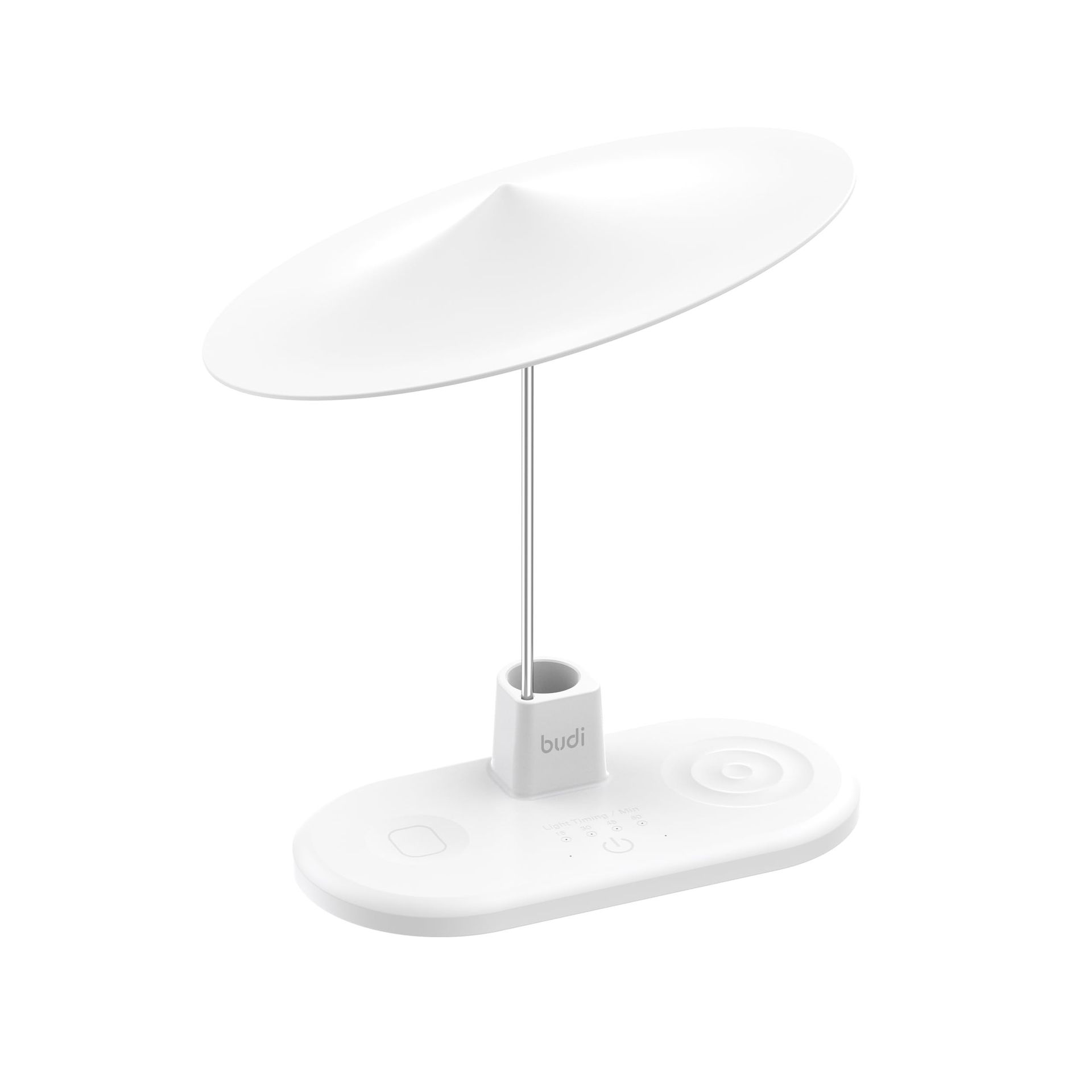 3-in-1 Wireless Charging Station for Phone Watch & Earbuds with Night Light 15W Fast Charging - White