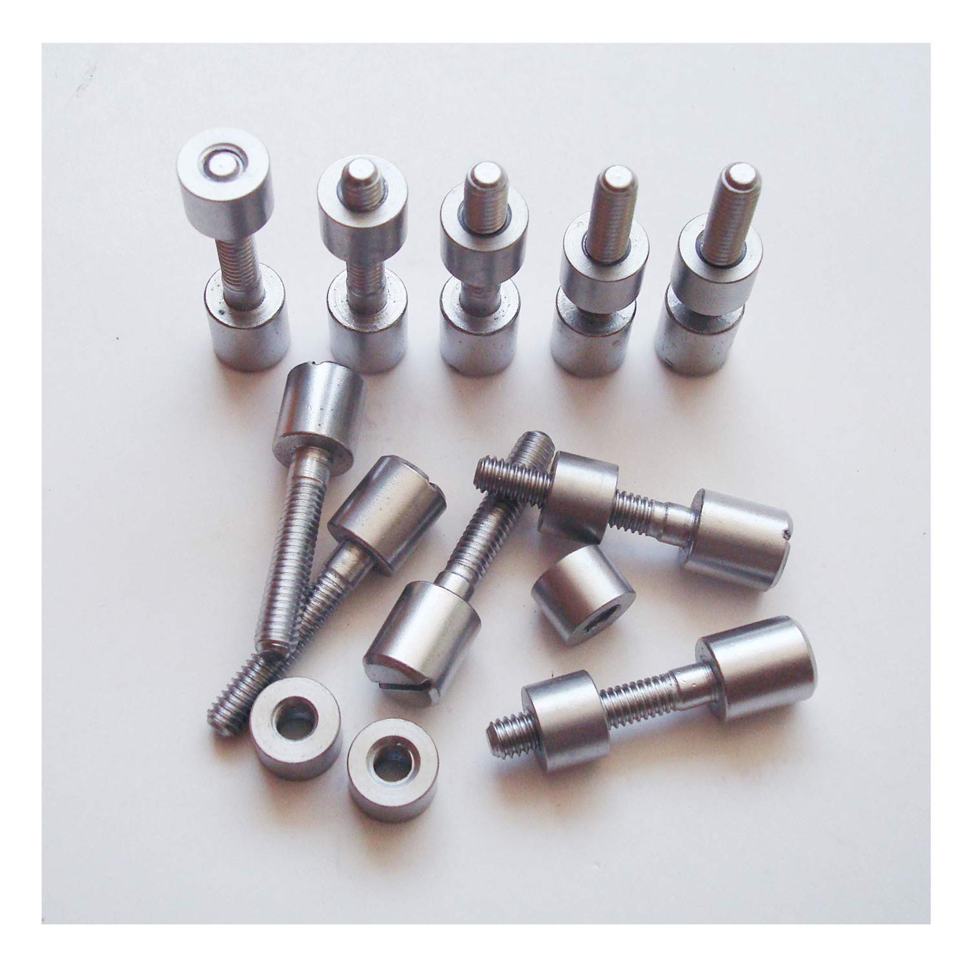 Knife Handle Screw Fasteners 10 Sets Stainless Steel Rivets for EDC and DIY Craft Projects - Silver 5/16 Inch