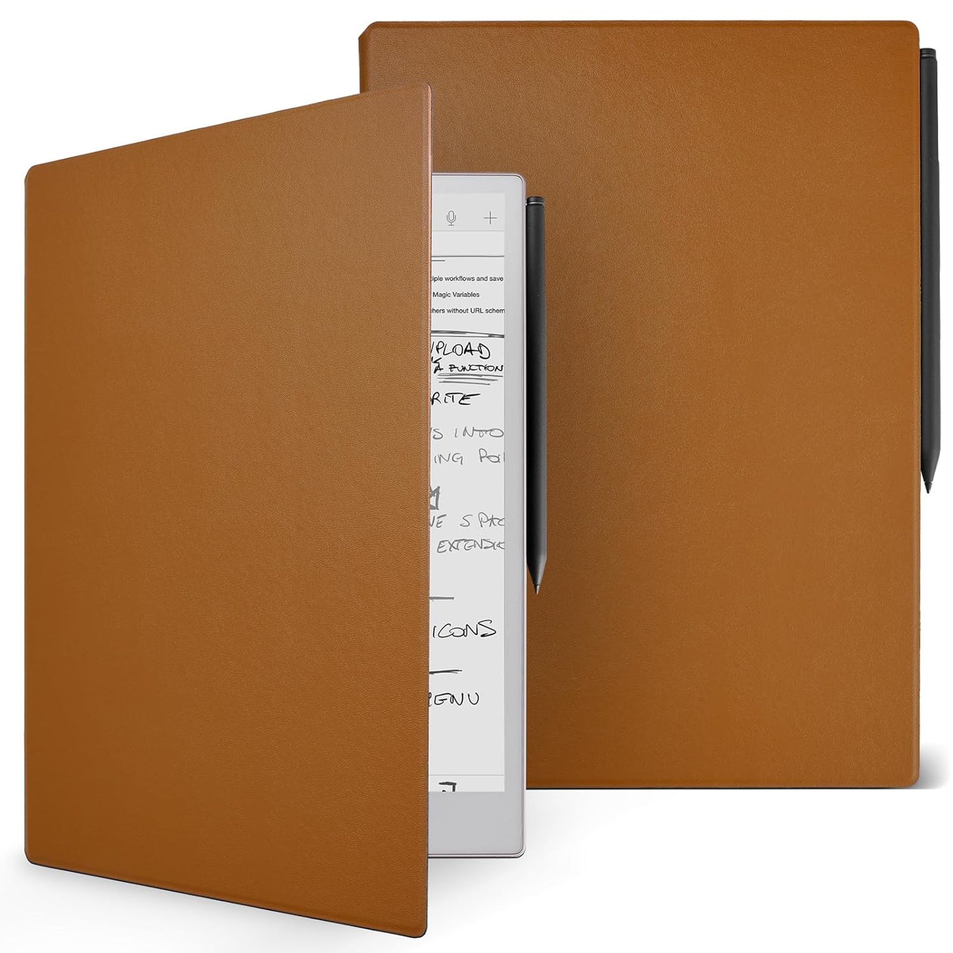 Tablet Case Premium PU Leather Cover for RM Paper Pro 11.8" 2024, Book Folio Design, Lightweight & Waterproof - Brown Origin