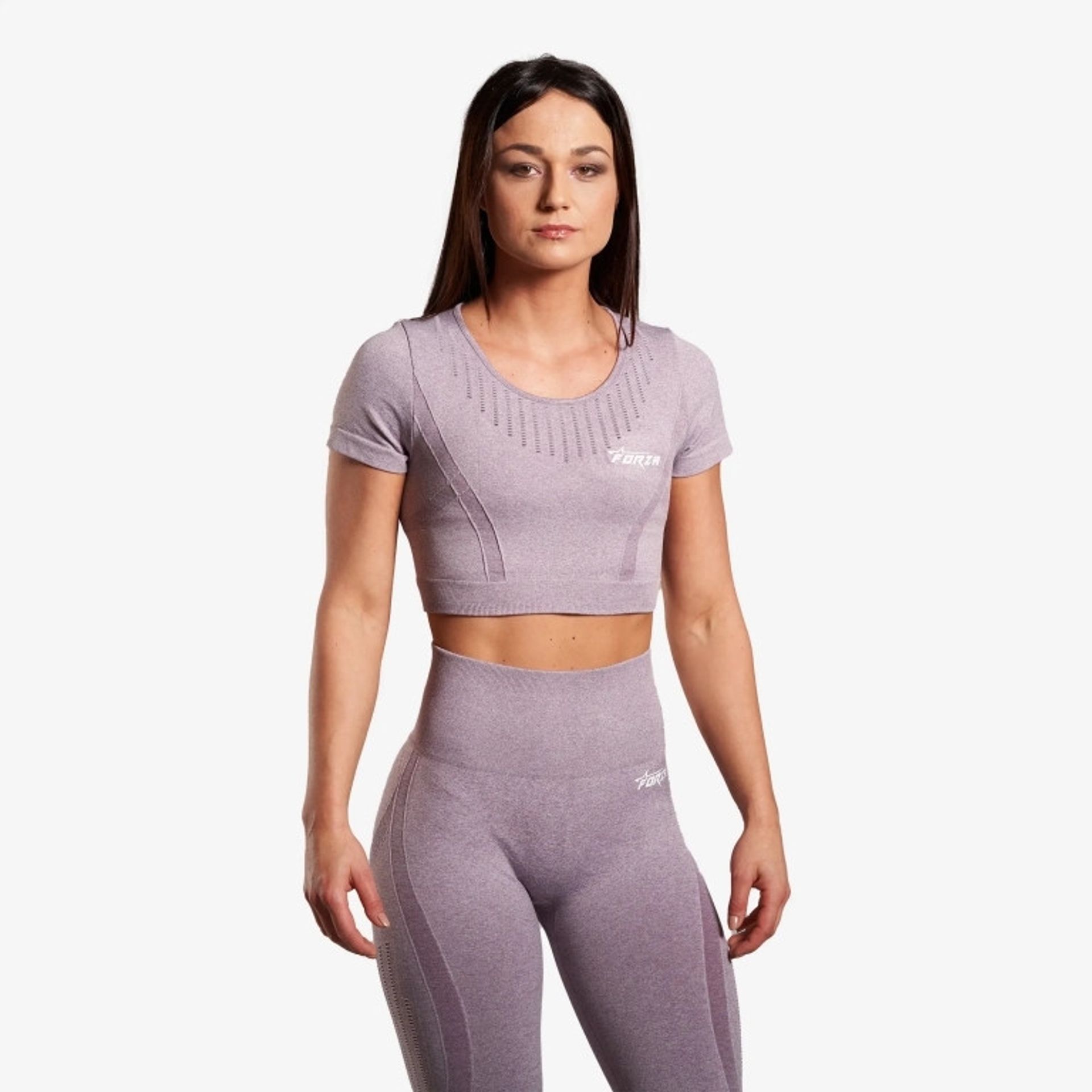 Forza Naadloze Crop Top - Mistery Rose - Medium