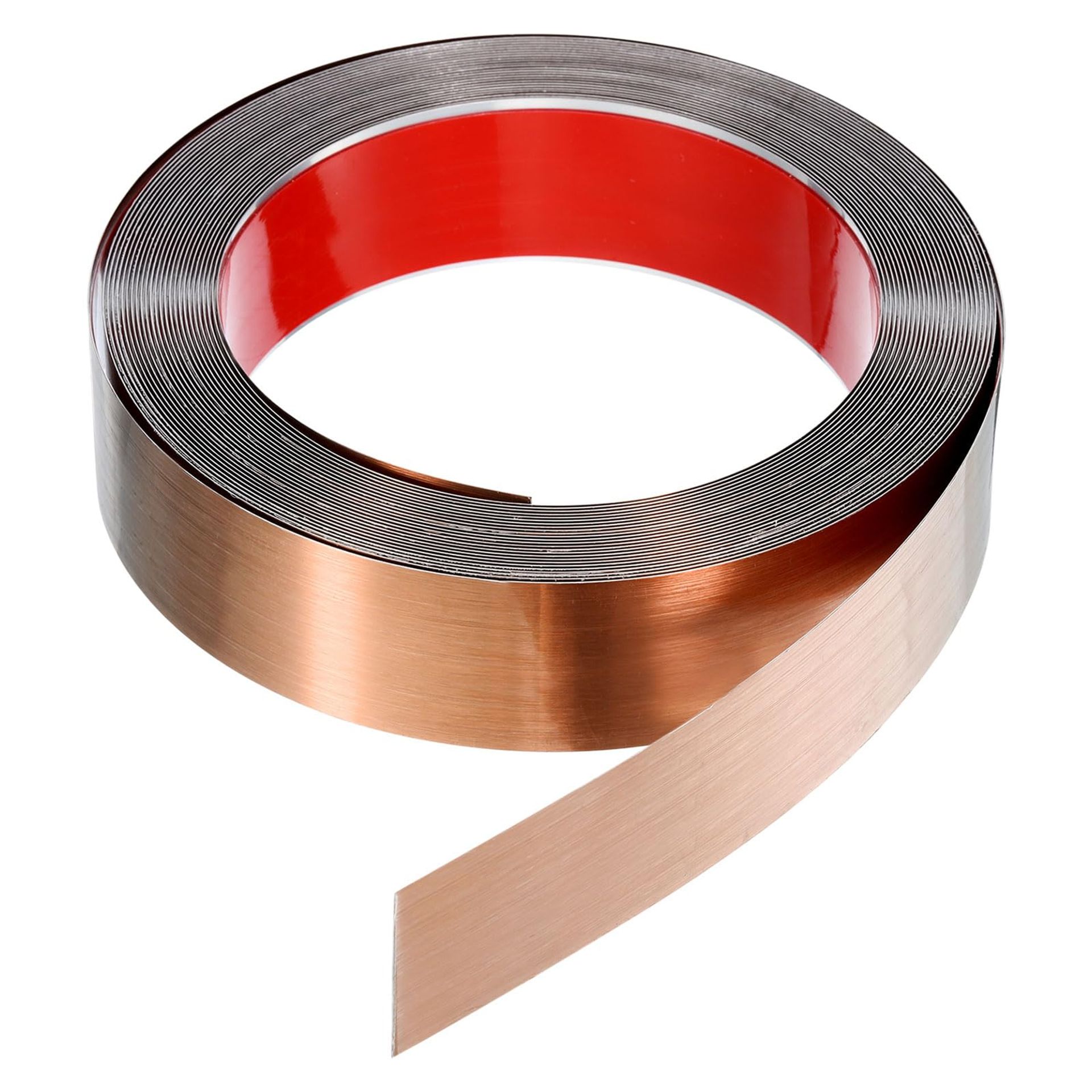 Self Adhesive Wall Trim Moulding Stainless Steel Brushed Finish for Walls, Ceilings and Furniture - Brushed Rose Gold 39.4ft x 1.58"