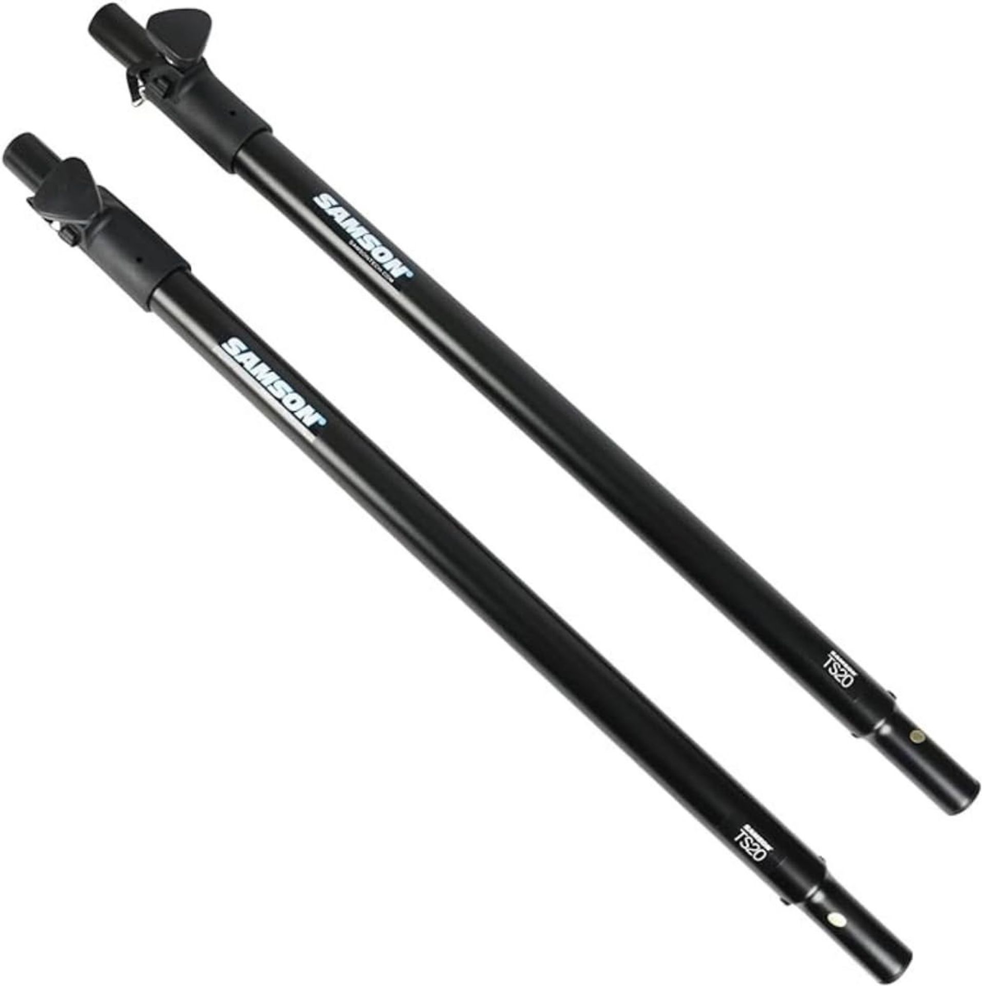 Telescopic Speaker Pole Stands Adjustable for PA Systems and Subwoofers - Black SATS20
