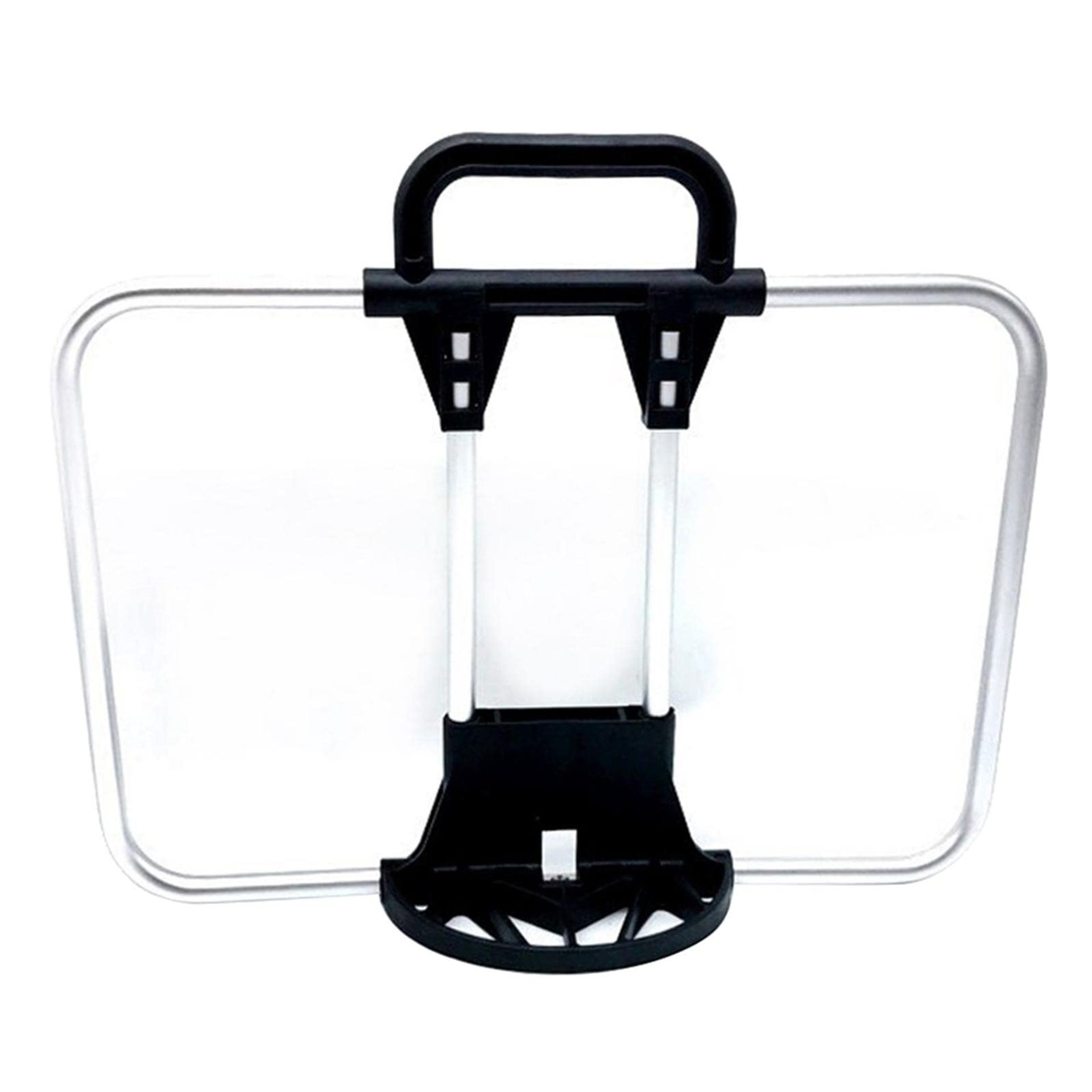 Foldable Bicycle Front Bracket Holder Aluminium Alloy Rack for Bags and Accessories - Silver 40x26cm