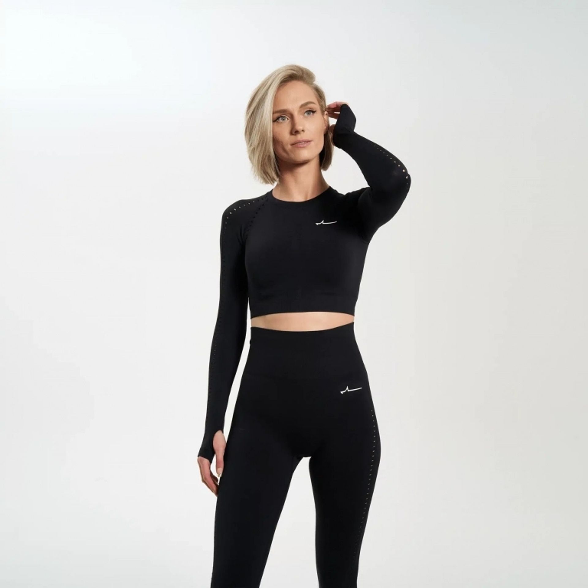 Forza Crop Top Ls Energy Black - XL