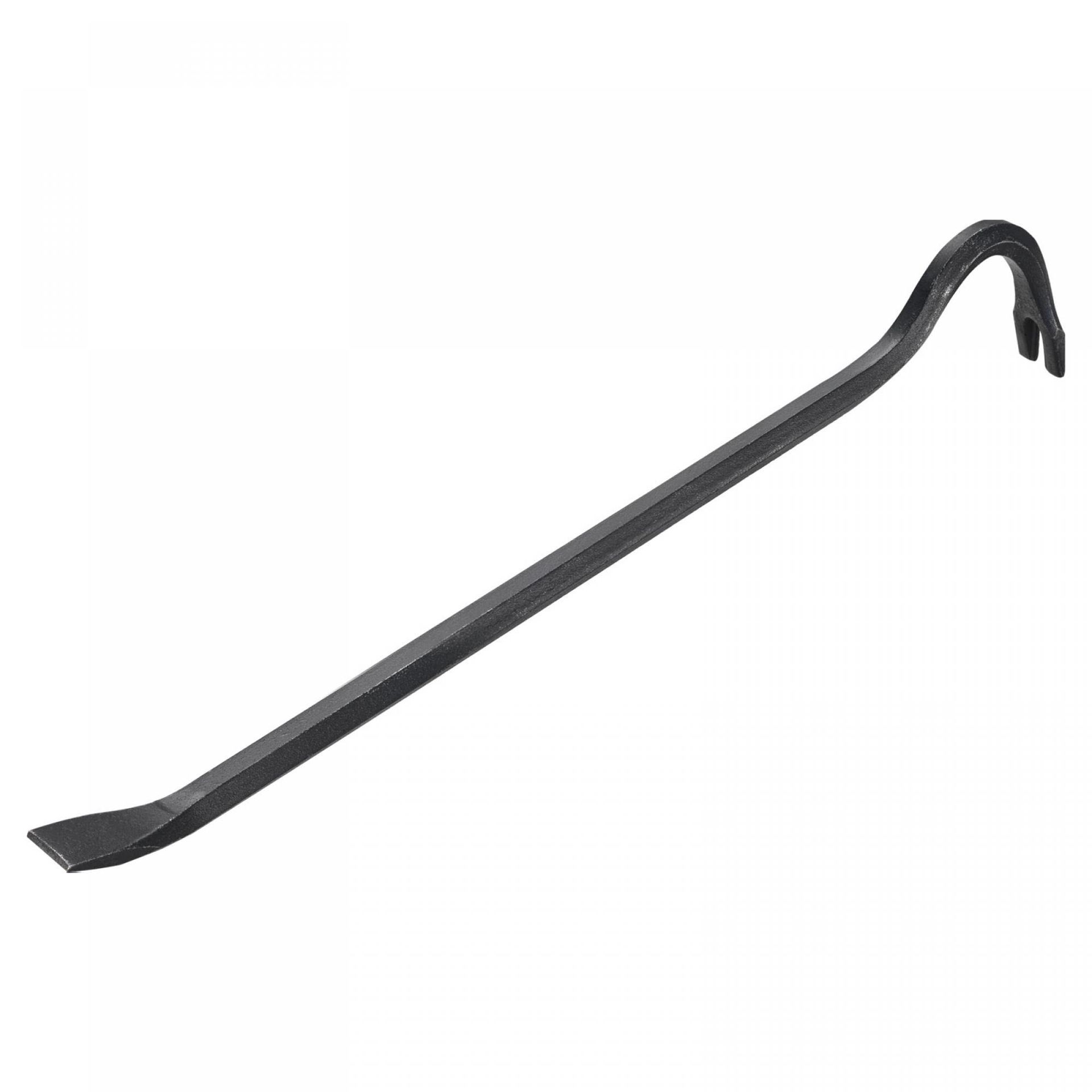 Heavy Duty Steel Wrecking Bar Hexagonal Pry Bar with Chisel and Wide Claw - Silver 24 Inch