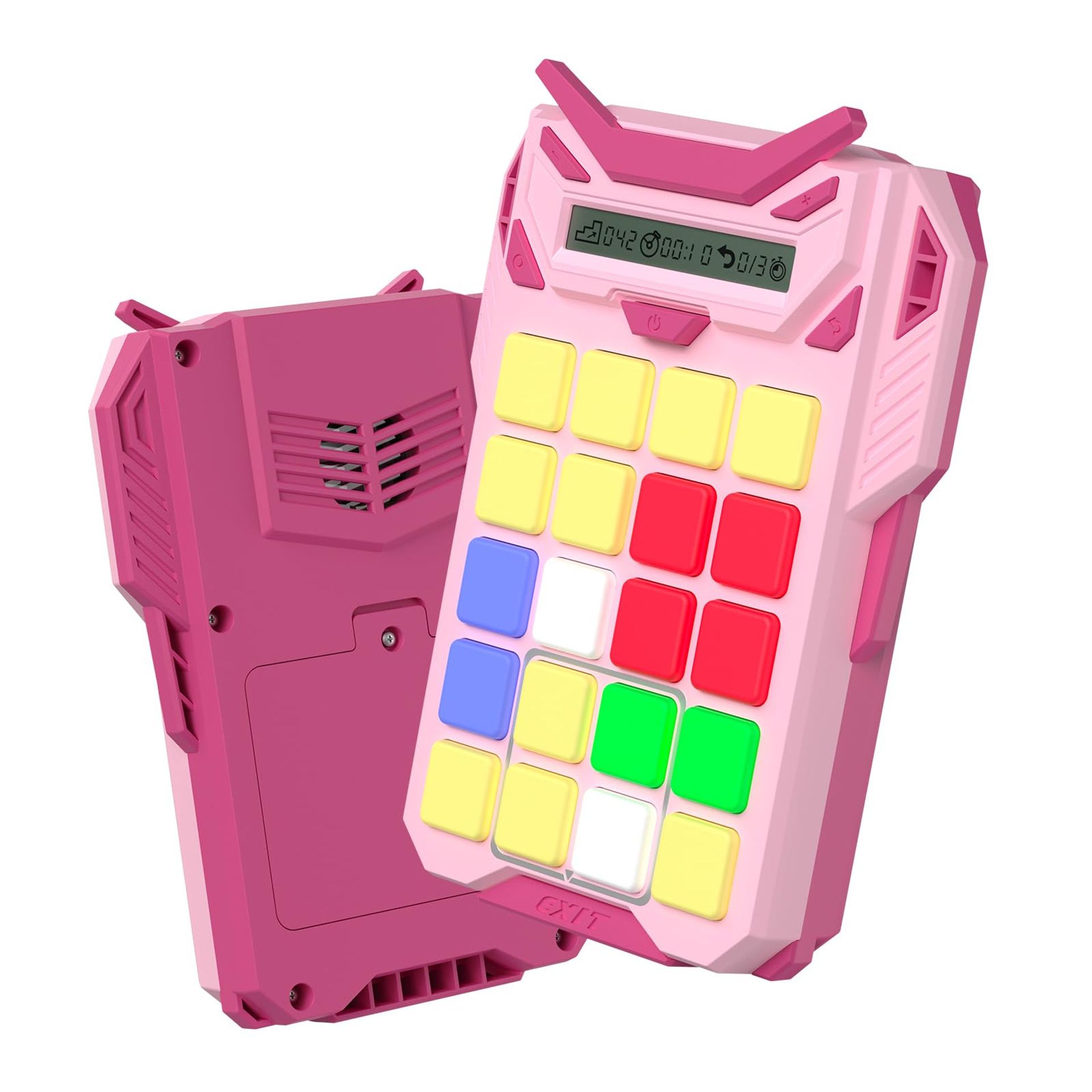 Handheld Puzzle Game Brain Teaser Sensory Fidget Toy for Kids, Teens & Adults - Pink Handheld Fidget