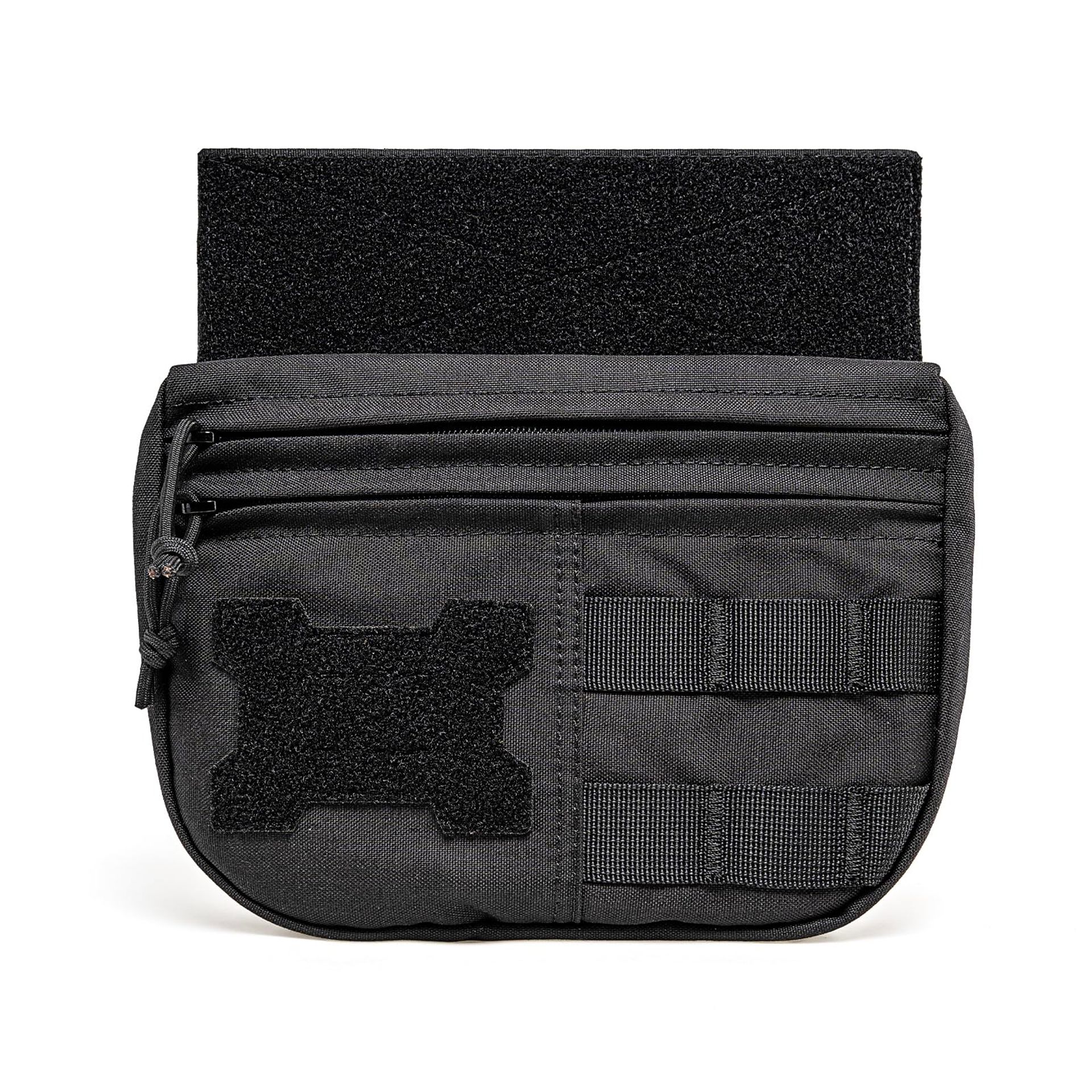 Tactical Molle Utility Pouch 500D Nylon Multifunctional Belt & Vest Bag - Black 8.8x6.3x3 inch