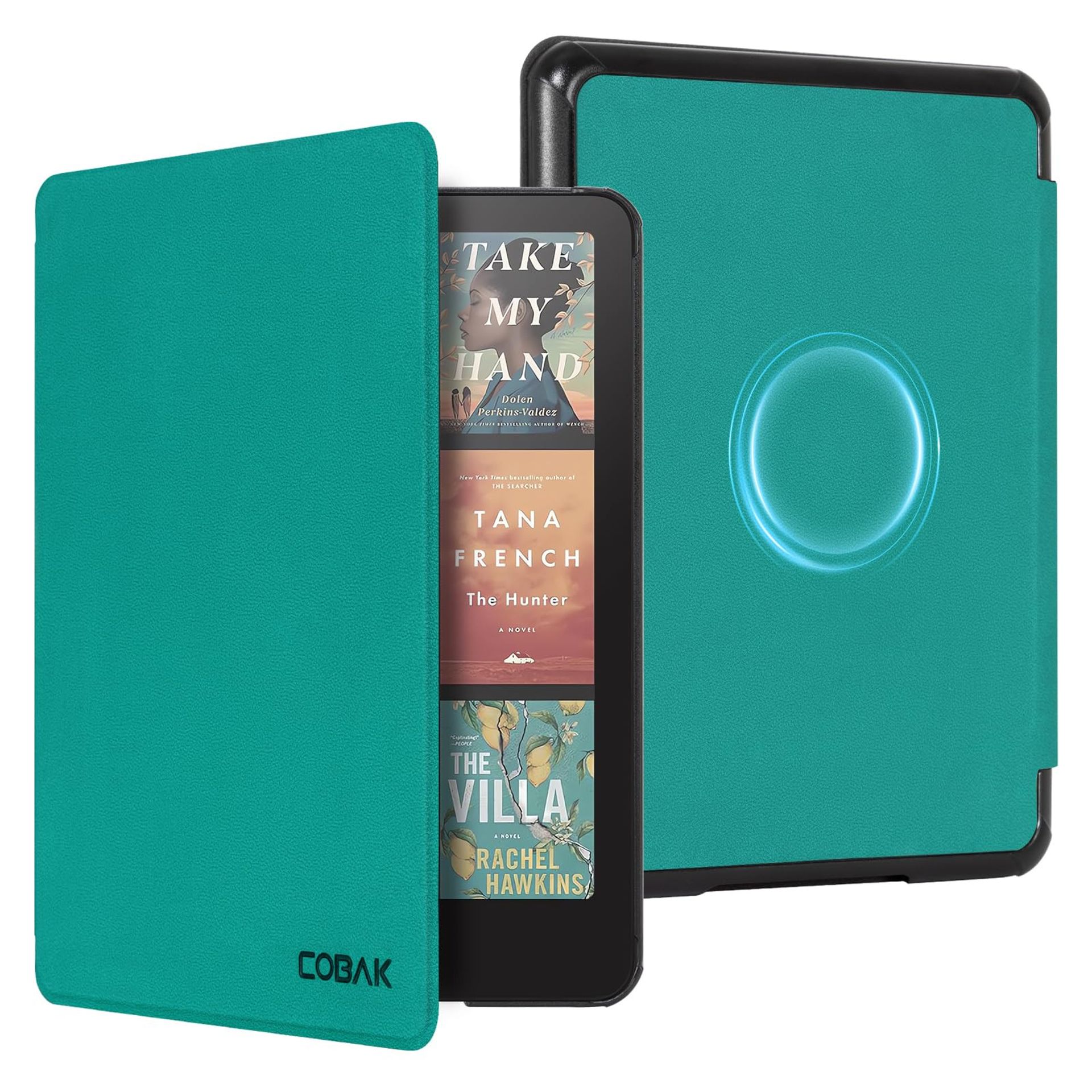 Wireless Charging Converter Case for 7" Kindle Paperwhite 12th Gen 2024 Qi-Compatible with MagSafe and PopSockets - Jade (7") Kindle