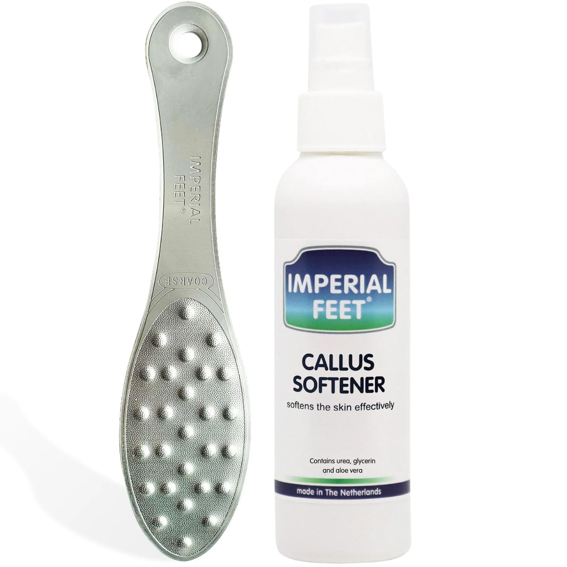 Callus Remover and Foot File Set Extra Strength Pedicure Tool with Stainless Steel Rasp - Steel White 1 Count (Pack of 2)