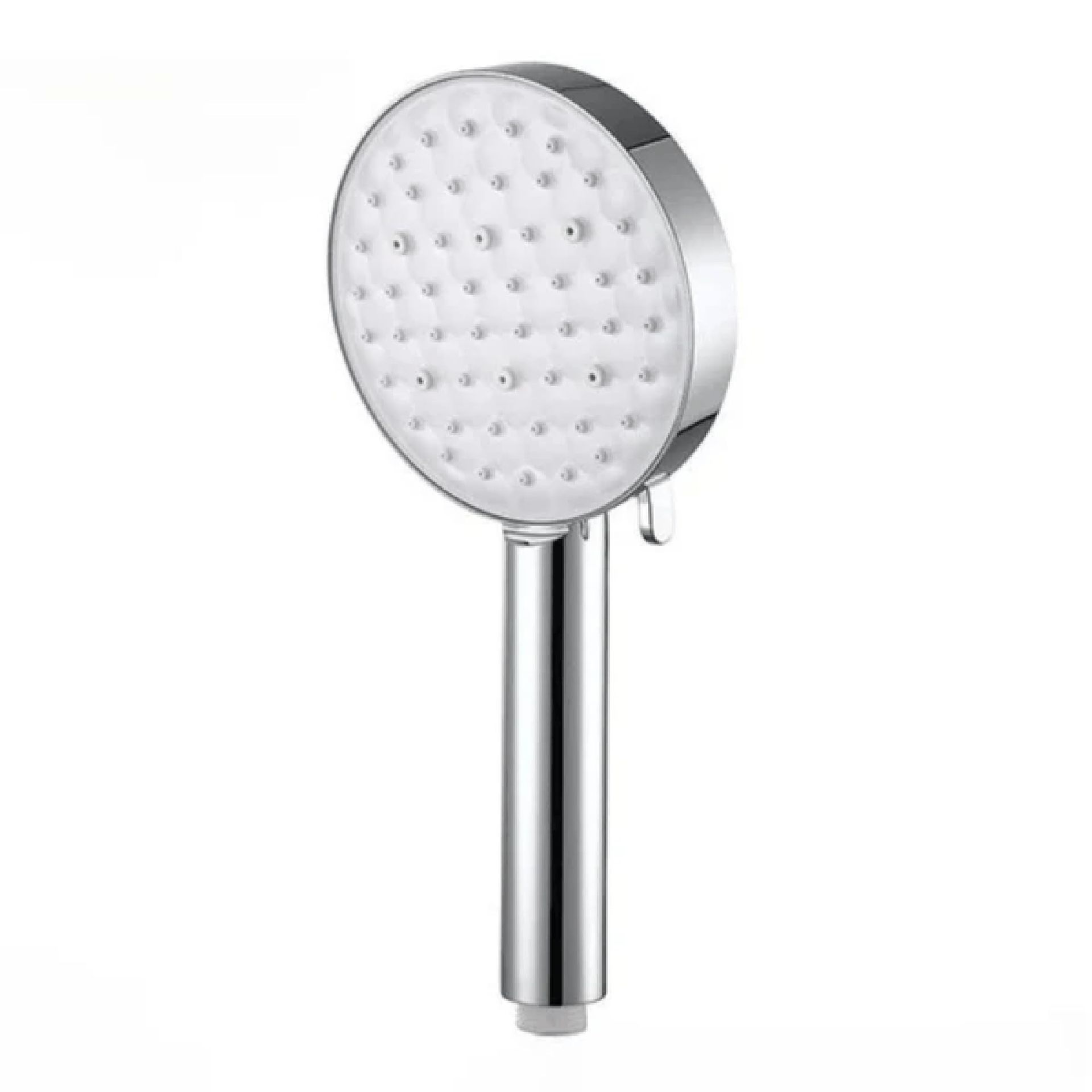 3-Mode Relaxing Spa Shower Head High Pressure with Adjustable Spray Settings - Silver Round