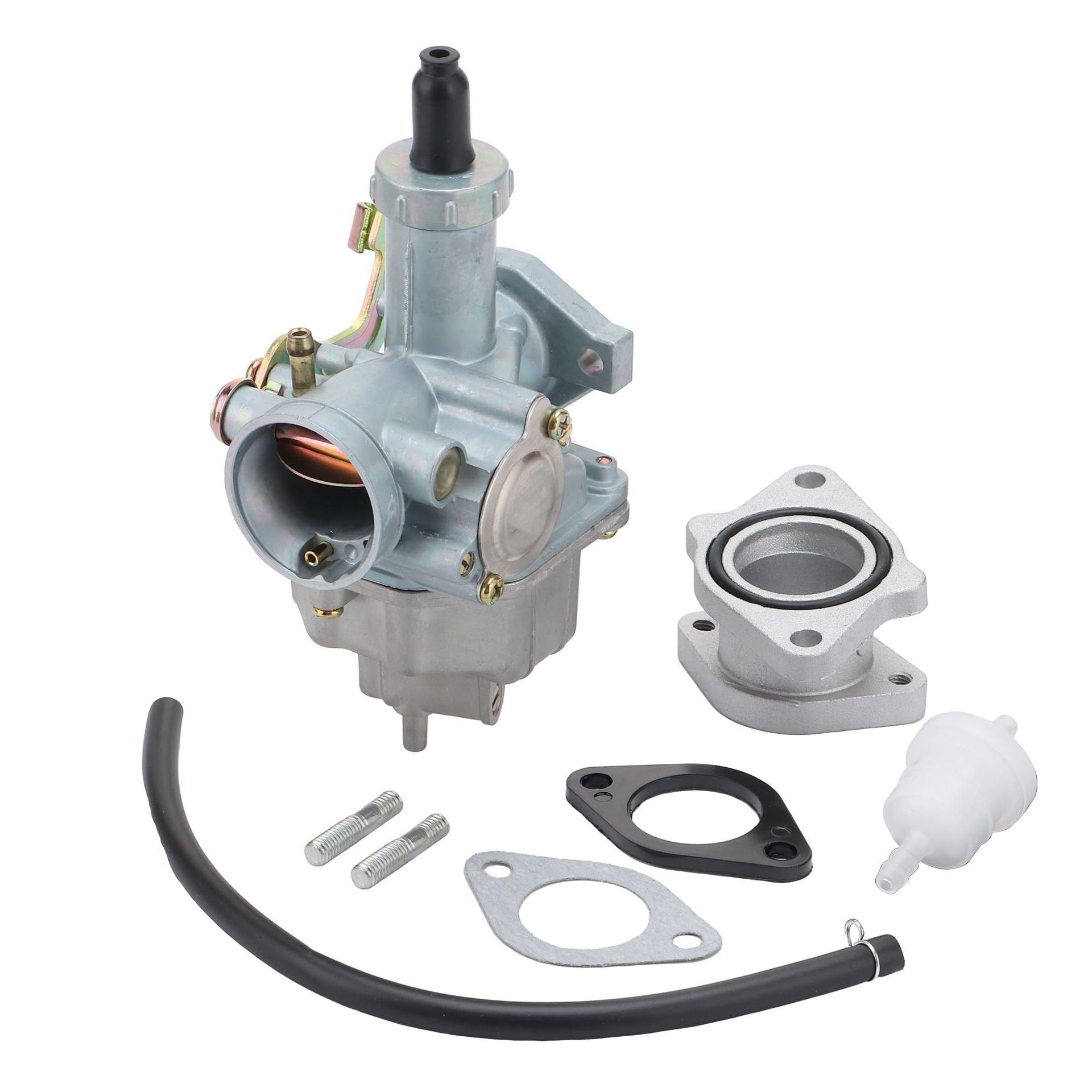 Carburettor Intake Manifold with Fuel Filters & Gaskets Replacement for Polaris Ranger RZR 170, Phoenix 200, Sawtooth 200 - Black Standard