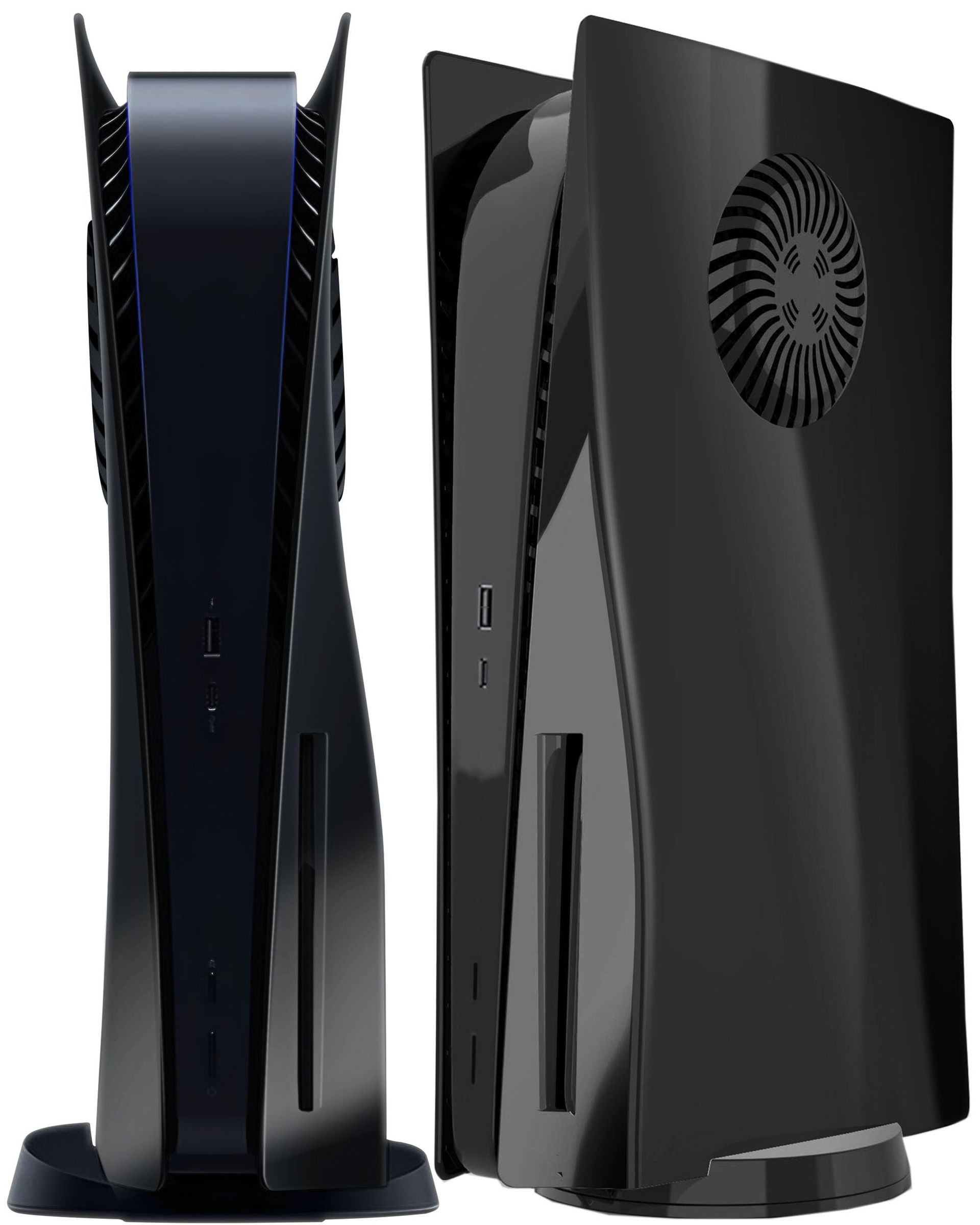 Faceplate for PS5 Disc Edition Anti-Scratch Dustproof Console Cover with Cooling Vent Easy Installation - Silver (CD-ROM) with Cooling Vent