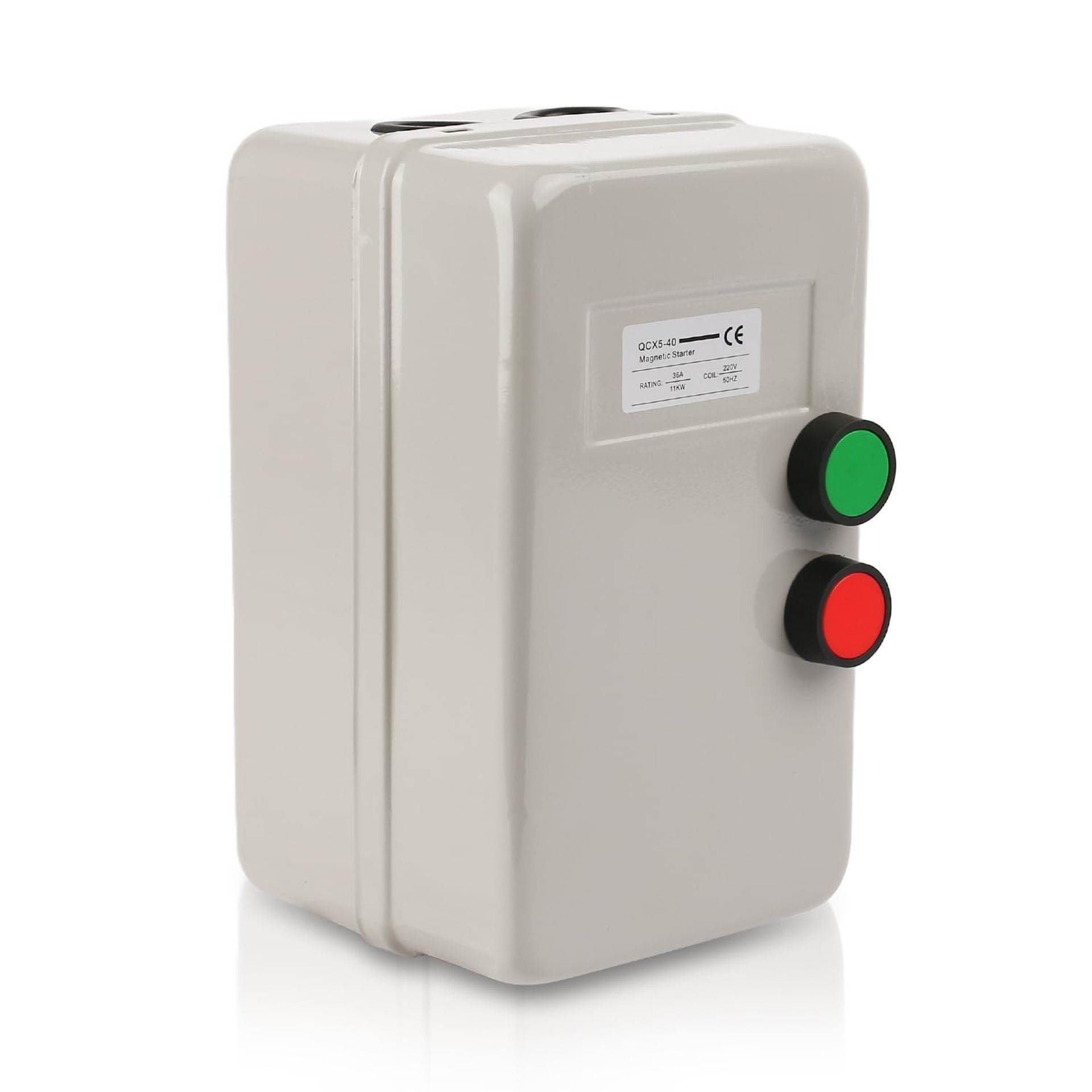 Magnetic Electric Motor Starter 220/240V 25-45A 11KW 15HP Single Phase Control - Silver