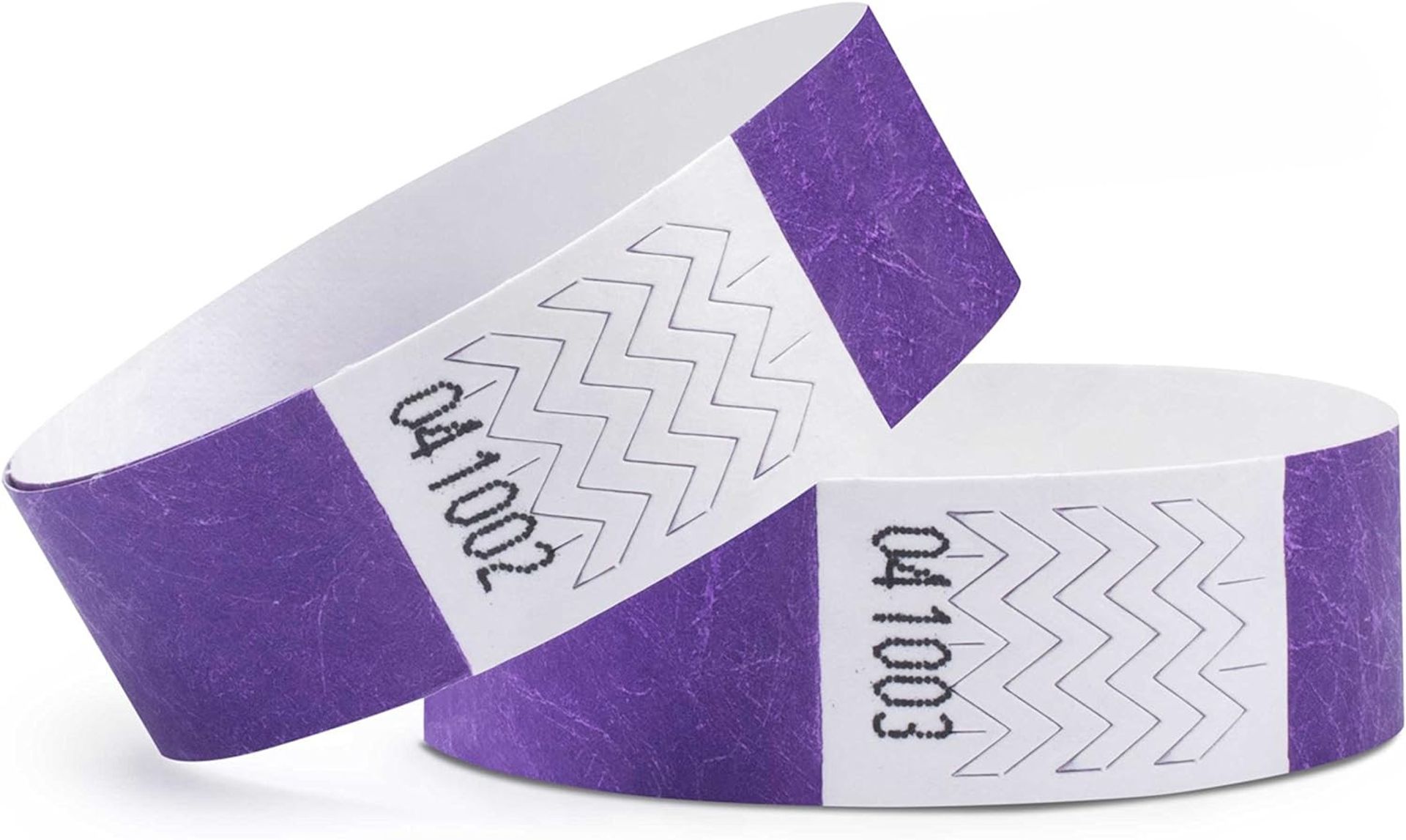 Tyvek Event Wristbands Tear-Resistant Waterproof Consecutively Numbered - Lilac 19x254mm