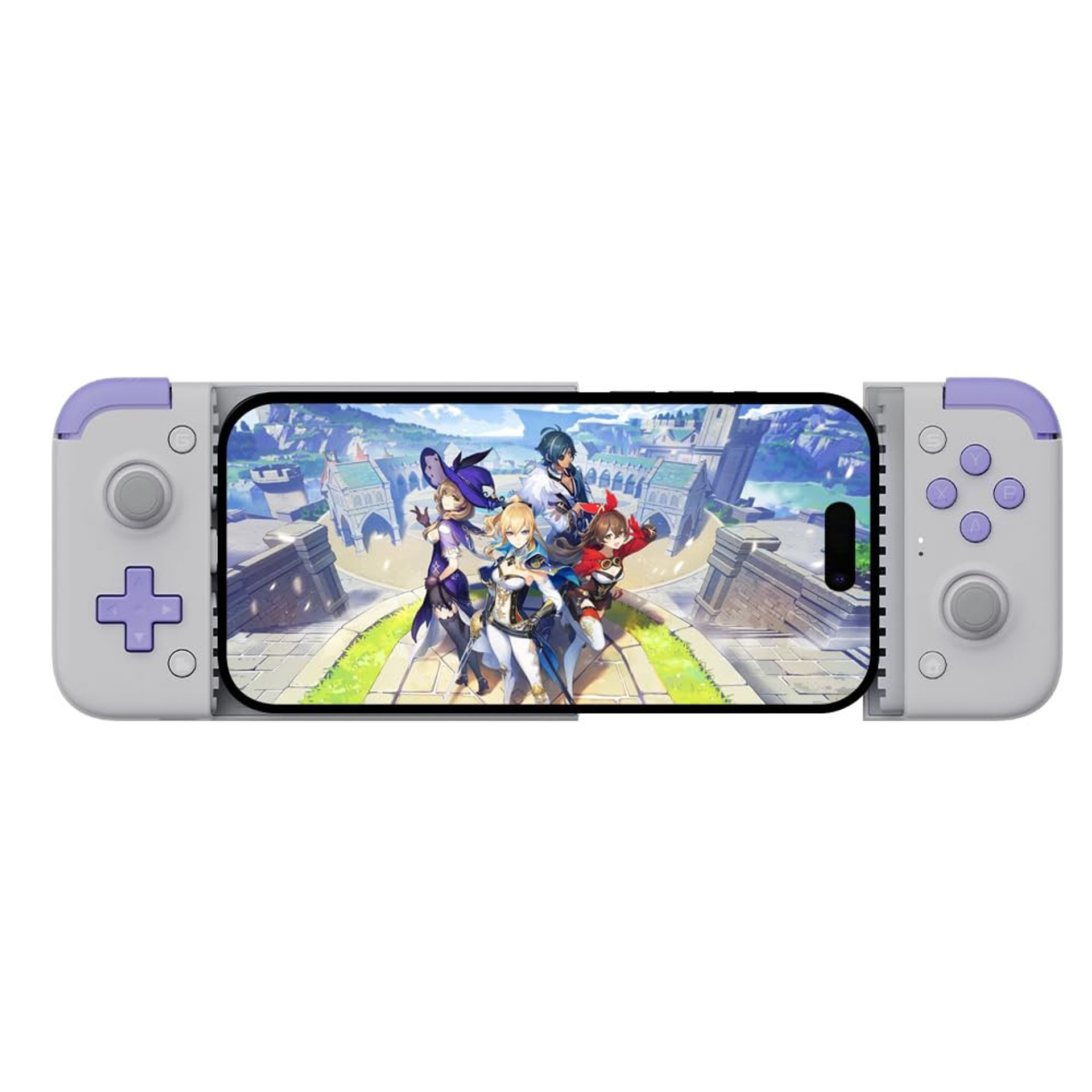 Game Controller X2s Type-C Mobile Gaming Controller for iPhone 15, Android & HarmonyOS, Plug & Play Design, Responsive Buttons - Purple