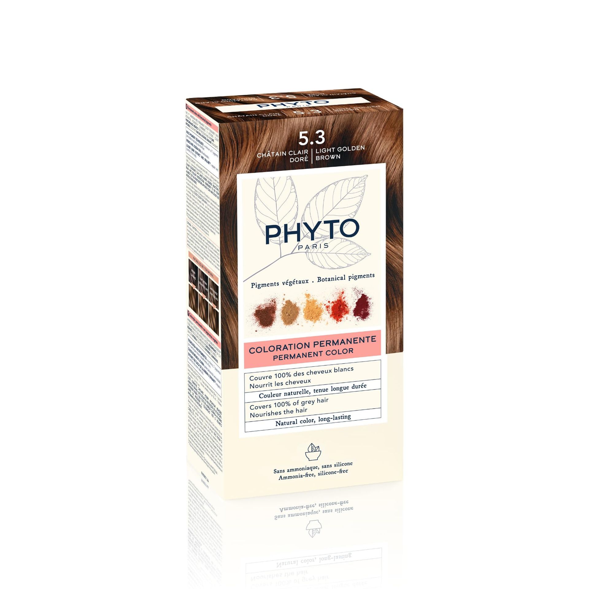 Ammonia-Free Permanent Hair Colouring Cream with Plant Pigments for Radiant Shine and Scalp Care - Light Golden Brown 1 Count