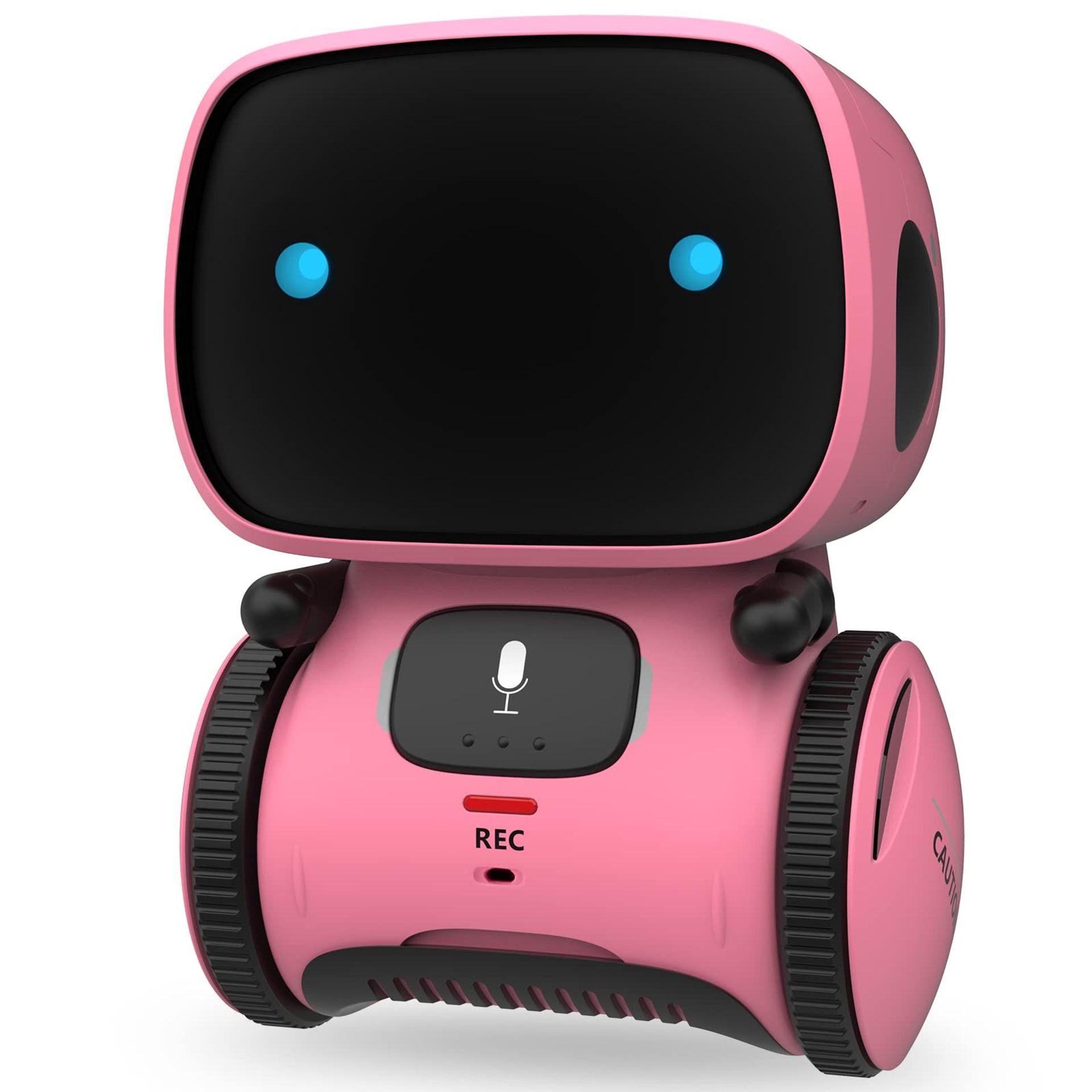 Interactive Smart Robot Toy for Kids Voice Control Touch Sense Dance Sing Record - Pink AT001