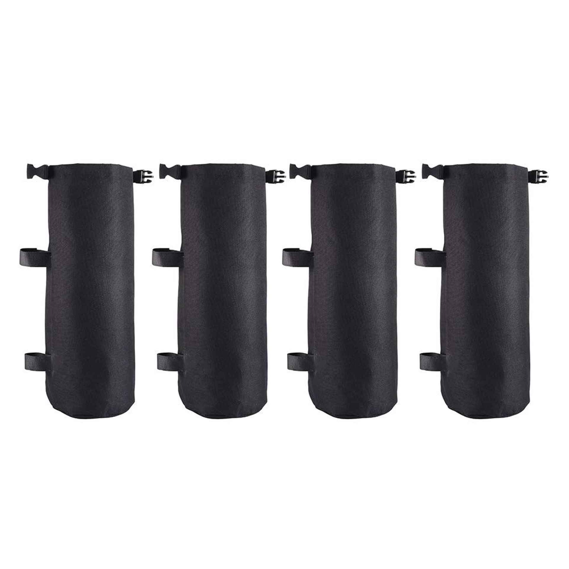 Gazebo Sandbag Weight Set of 4 Heavy Duty 600D Oxford Bags for Pop Up Canopy and Tents - Black 40 x 14 cm