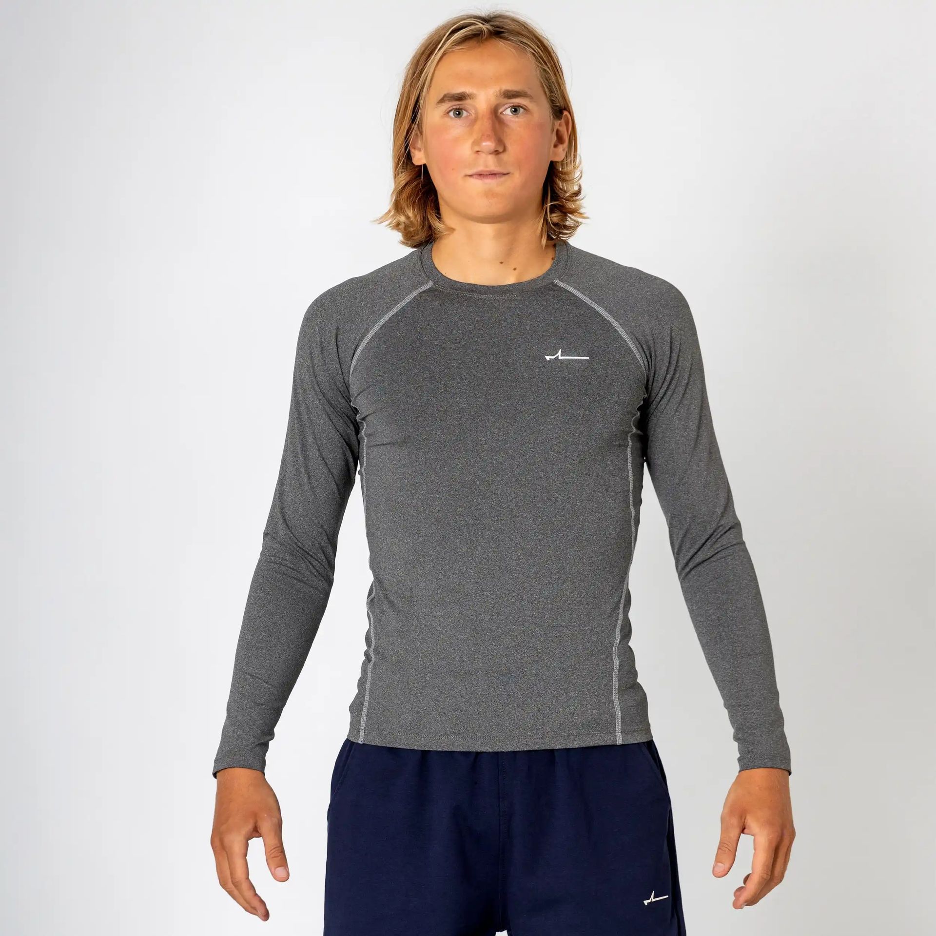 Forza Heren Compression T-Shirt - Pearl Grey - Large