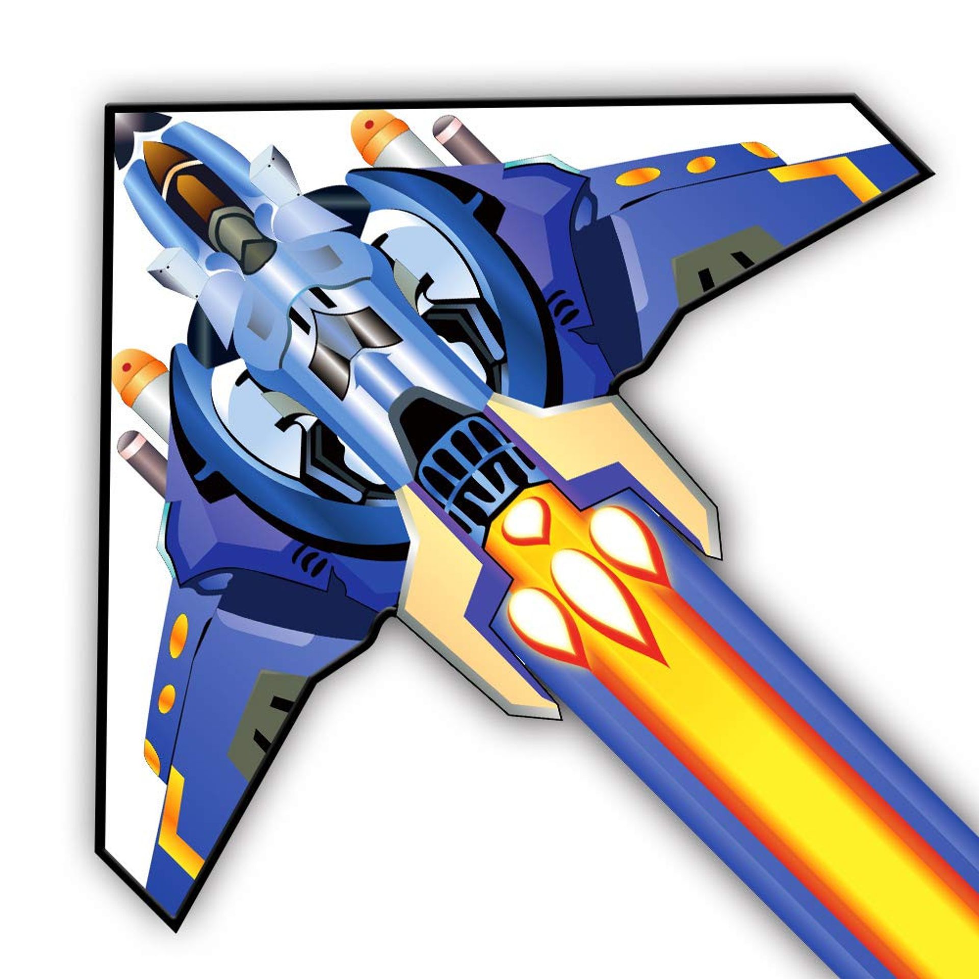 Airplane Kite for Kids & Adults Easy to Fly Outdoor Toy Strong Frame – Blue L