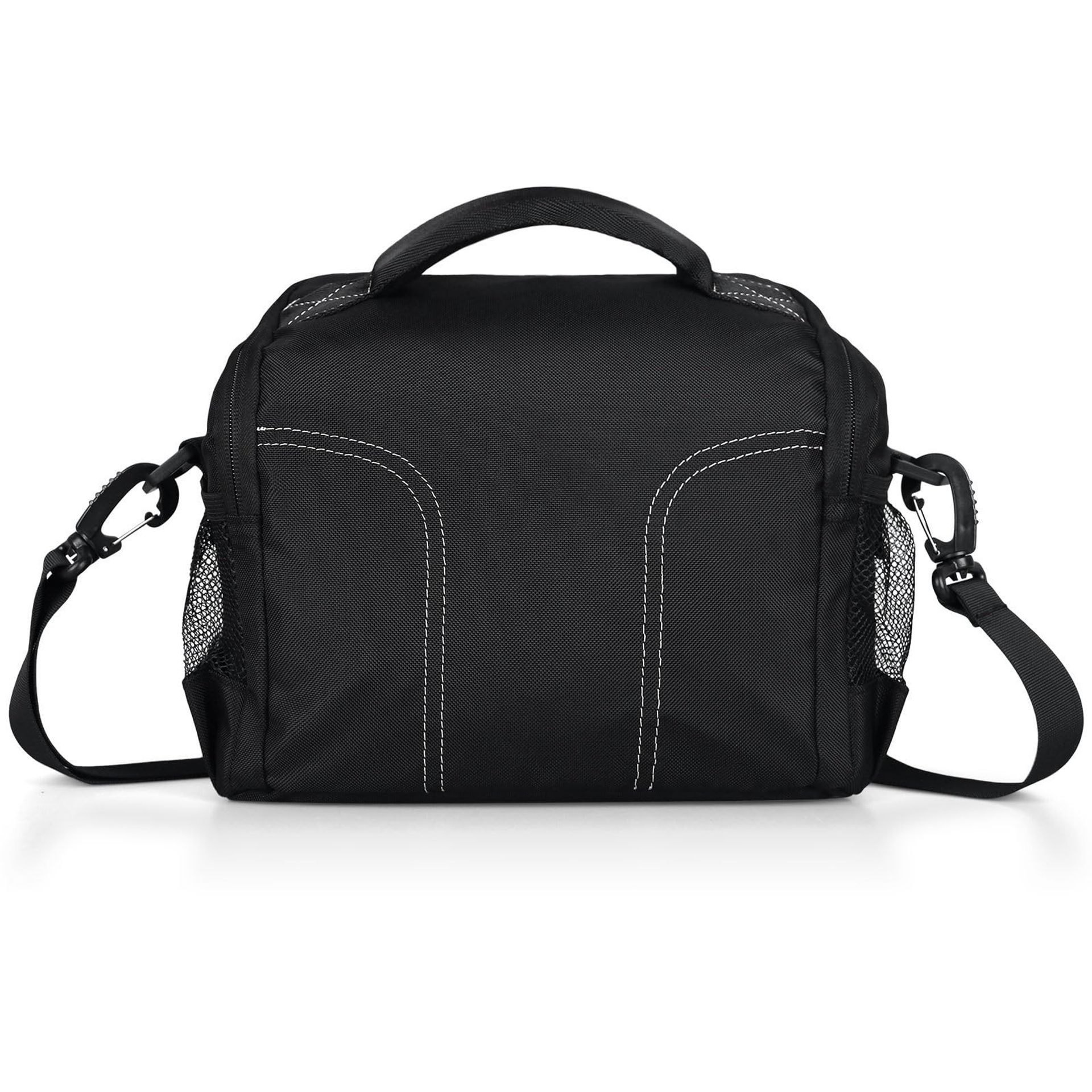 Camera Travel Bag Waterproof Anti-Shock Crossbody Sling for DSLR & Mirrorless Cameras - Black Medium