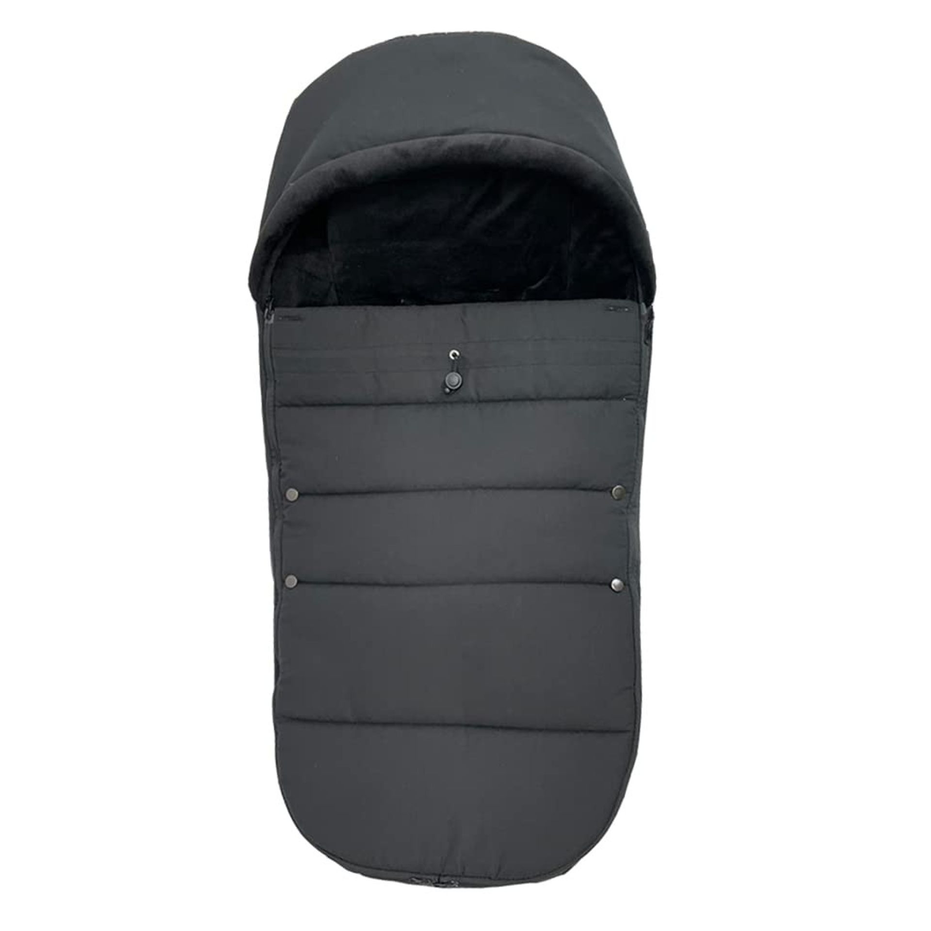 Universal Pushchair Footmuff Soft Lining & Weather-Resistant Fabric Compatible with Babyzen YOYO - Black