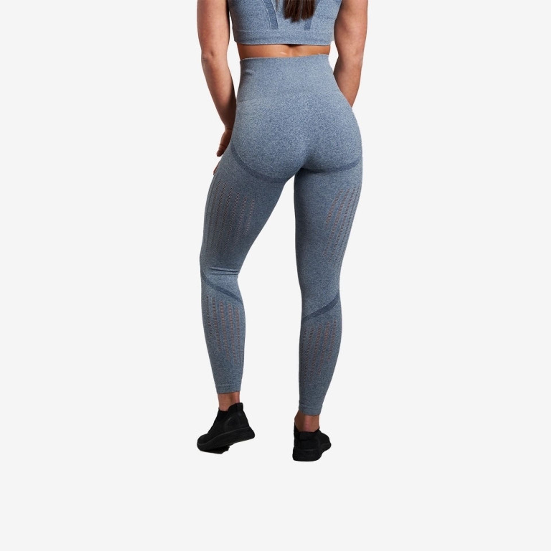Forza High Waist Leggings – Steel Blue - Large