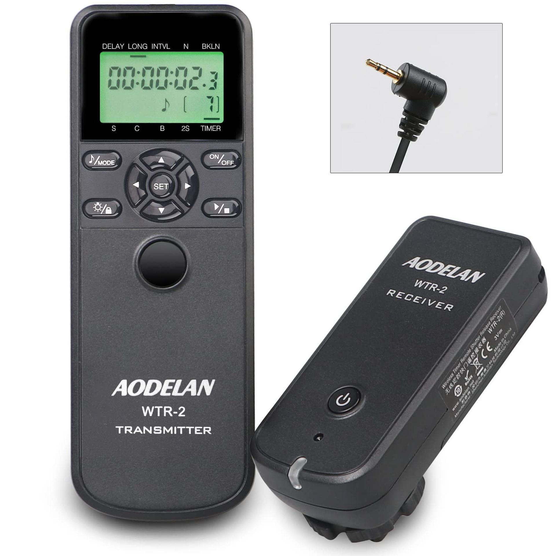 Canon Camera Shutter Release Remote Timer Wired & Wireless Control WTR2-1-C6 - C6 Compatible with Canon