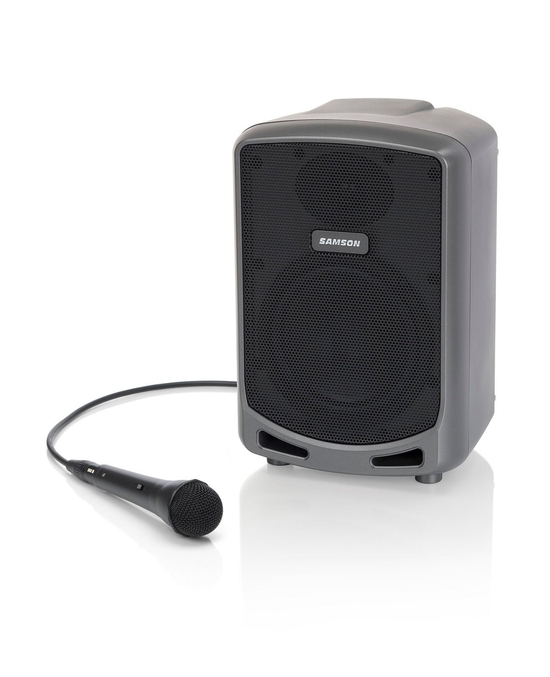Portable PA System Bluetooth Speaker with Built-In Mixer & Rechargeable Battery - Black SAXP360B